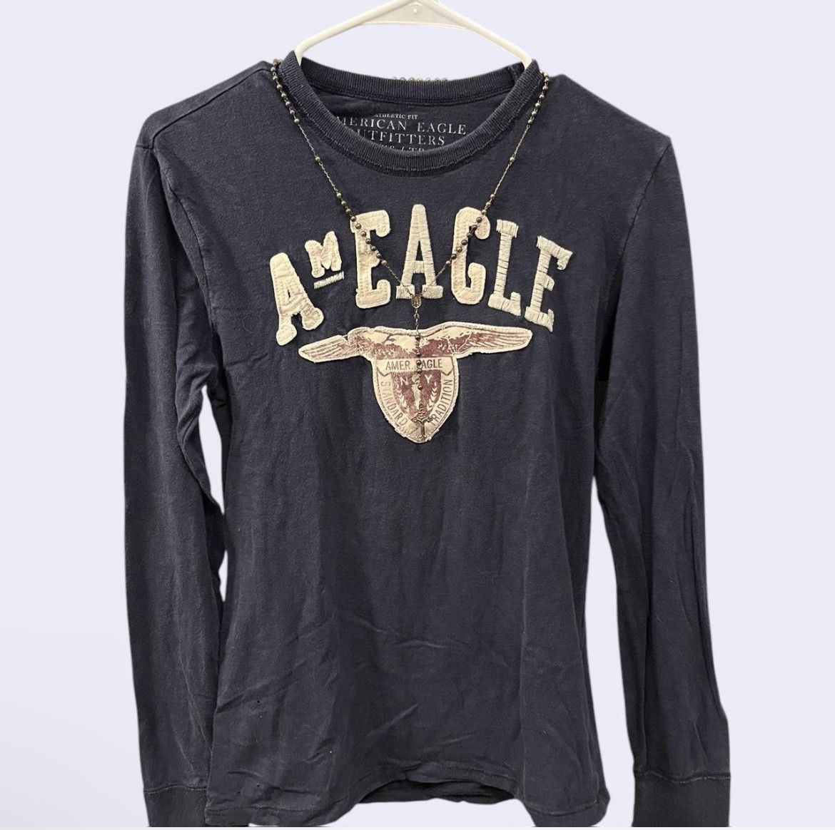 American Eagle Outfitters × Vintage RARE Vintage AE Early 2000's Long-Sleeve shirt Size XS / US 0-2 / IT 36-38 - 1 Thumbnail