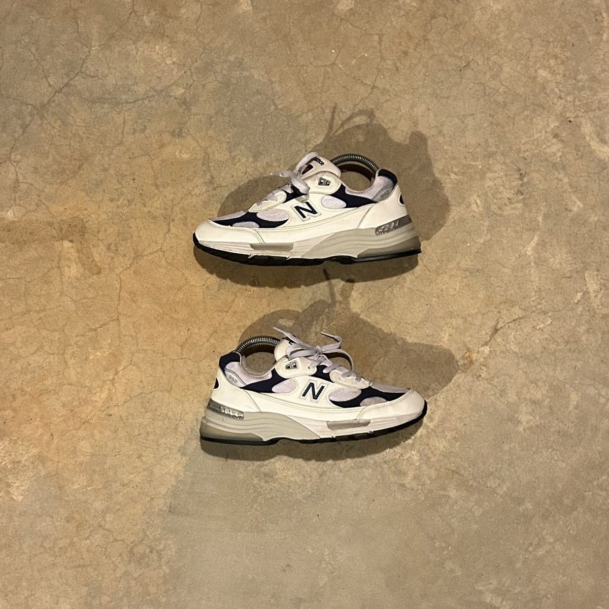 image of Made In USA x New Balance 992 Monarch White Navy 2021 Us 7 Shoes, Men's