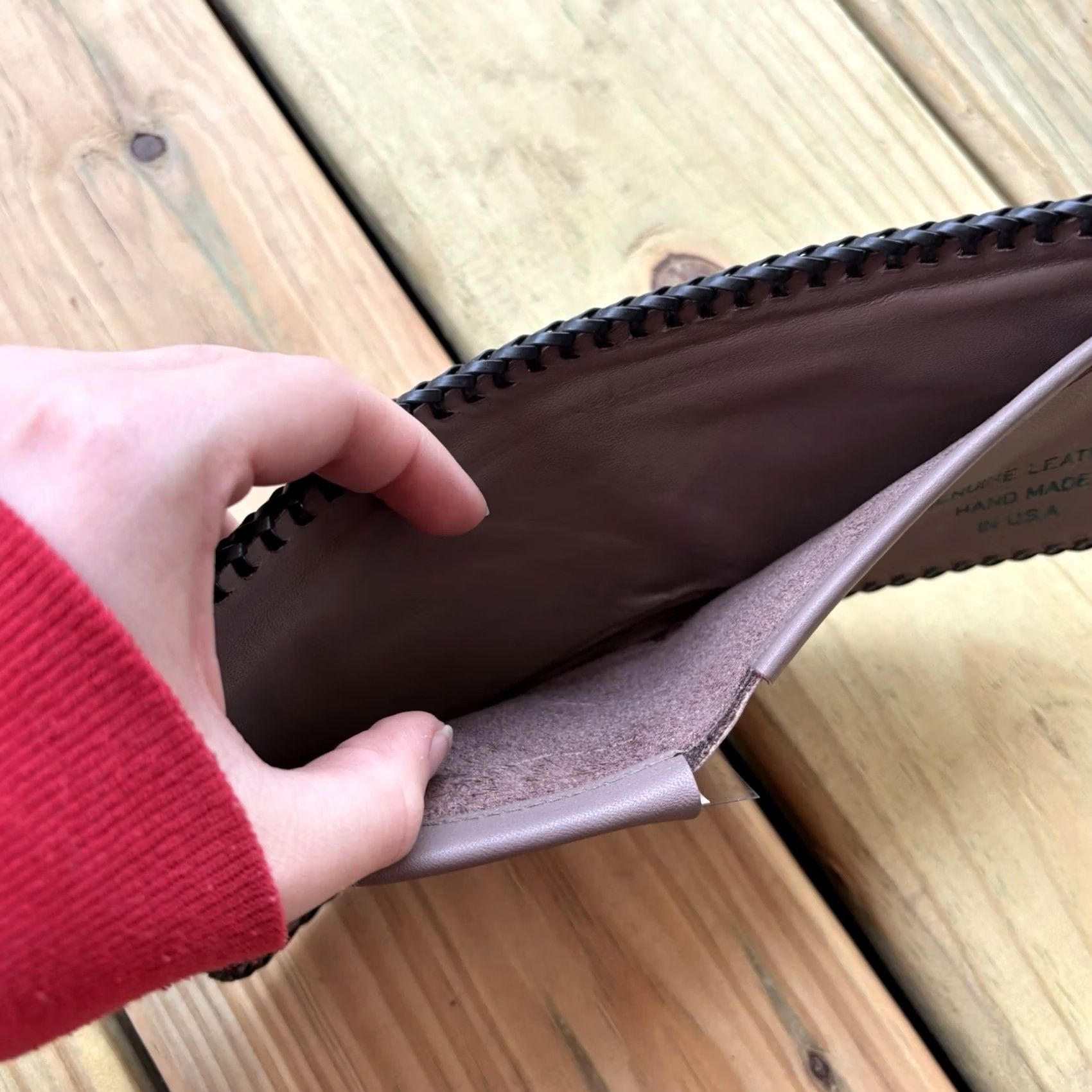 Vintage VINTAGE Eagle Leather Wallet Bifold Hand Tooled USA Made Cowby Western 9x4in Men Wallet Brown Leather USA Made Handcrafted Size ONE SIZE - 4 Thumbnail