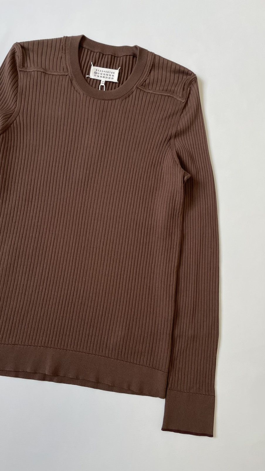 Maison Margiela S/S 20 ‘Destroyed’ Ribbed Military Sweater Size US M / EU 48-50 / 2 - 7 Thumbnail