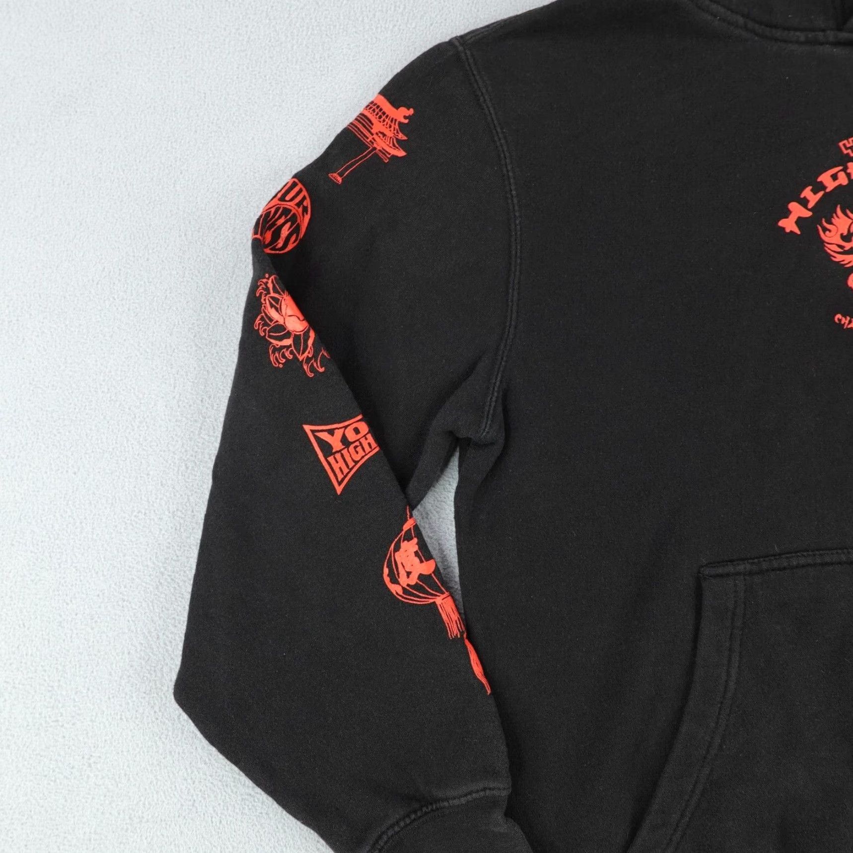 Vintage Your Highness Hoodie Mens Medium Black Graphic Print Hooded Pullover Sweatshirt Size US M / EU 48-50 / 2 - 4 Thumbnail
