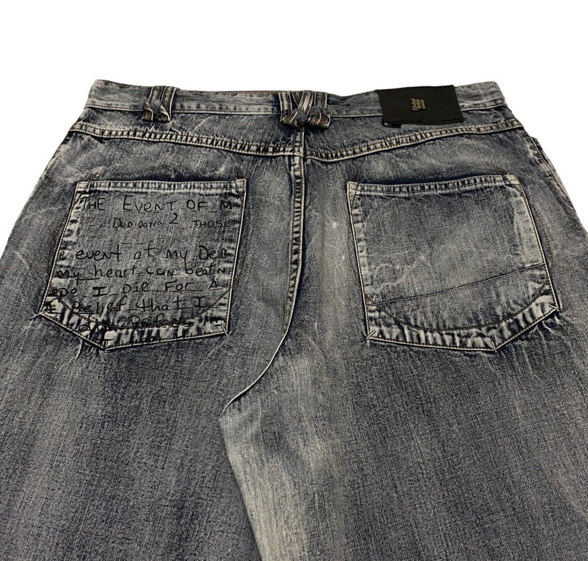 Rap Tees Rare Design Vintage Makaveli Tupac Shakur Baggy Jeans 2000s Size US 36 / EU 52 - 5 Thumbnail