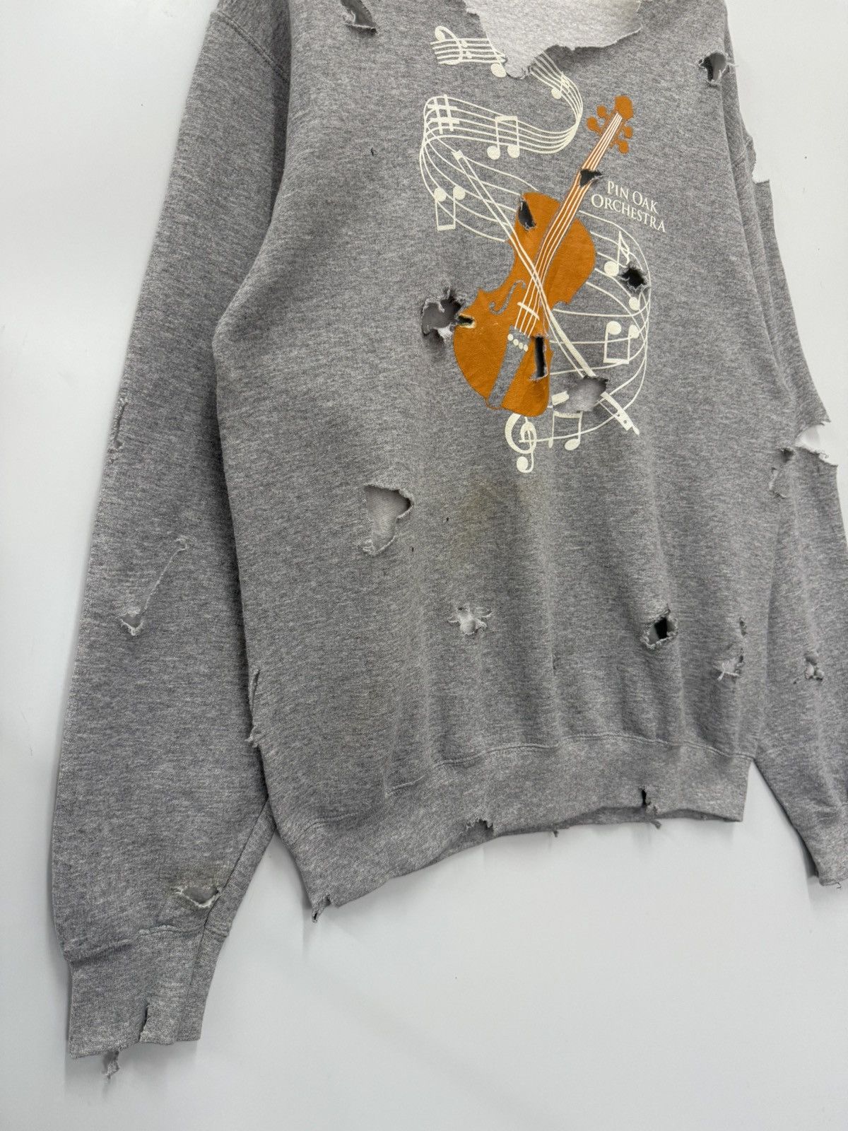 Le Grande Bleu (L.G.B.) 🔥 Pin Oak Orchestra Homeless Muzic symbol Distressed Sweat Size US S / EU 44-46 / 1 - 3 Thumbnail