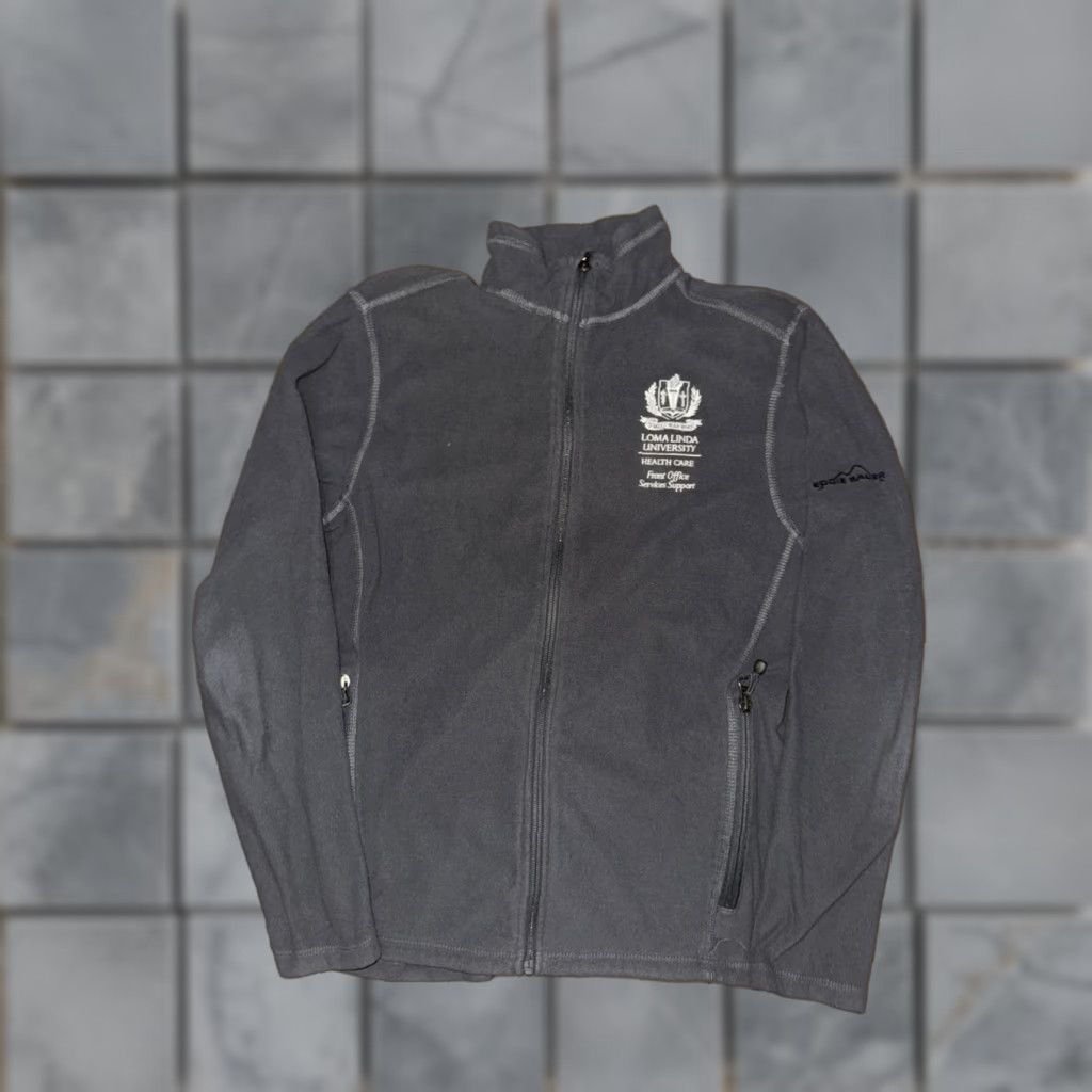 Eddie Bauer Eddie Bauer Fleece Jacket Gray Small Men Uni Loma Linda University Logo Jacket Size US S / EU 44-46 / 1 - 1 Thumbnail