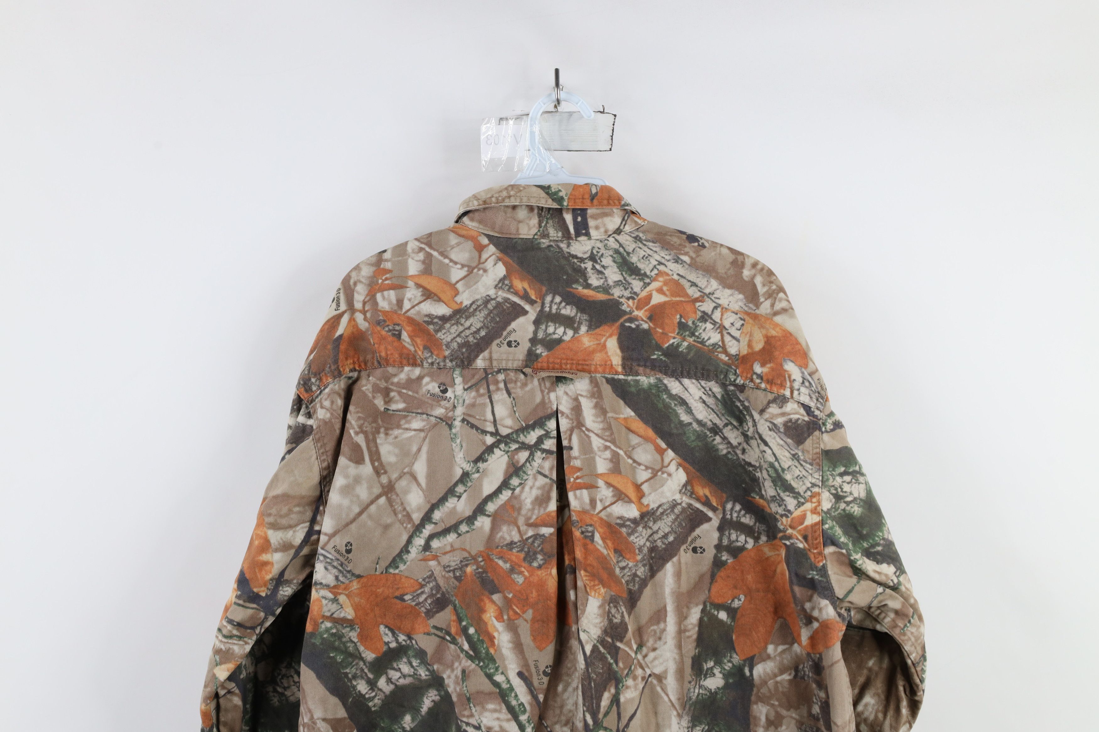 Vintage Vintage 90s Streetwear Camouflage Collared Button Down Shirt Size US L / EU 52-54 / 3 - 11 Thumbnail