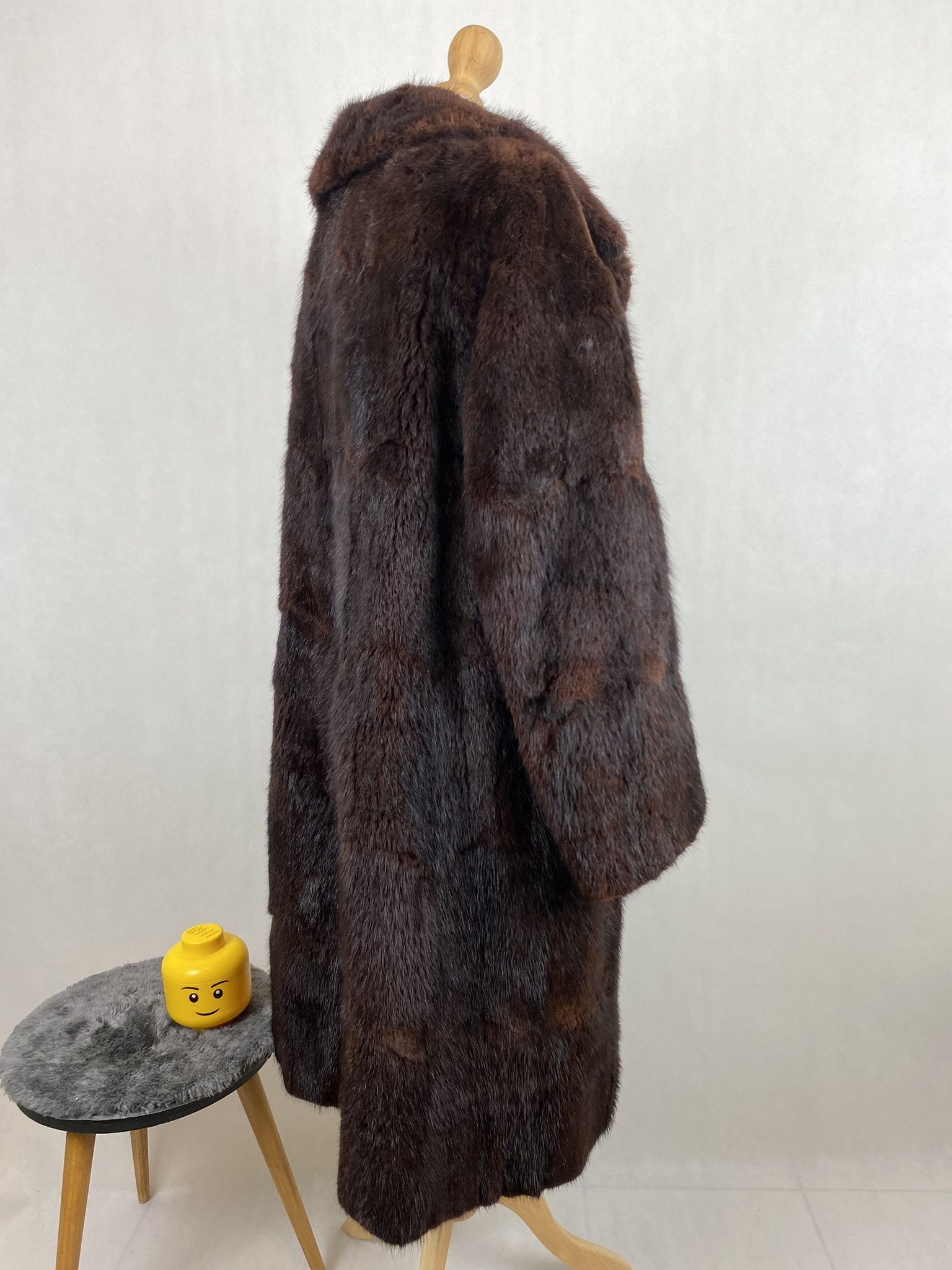 Vintage real fur coat heavy natural beautiful archive style heavy Size L / US 10 / IT 46 - 10 Thumbnail