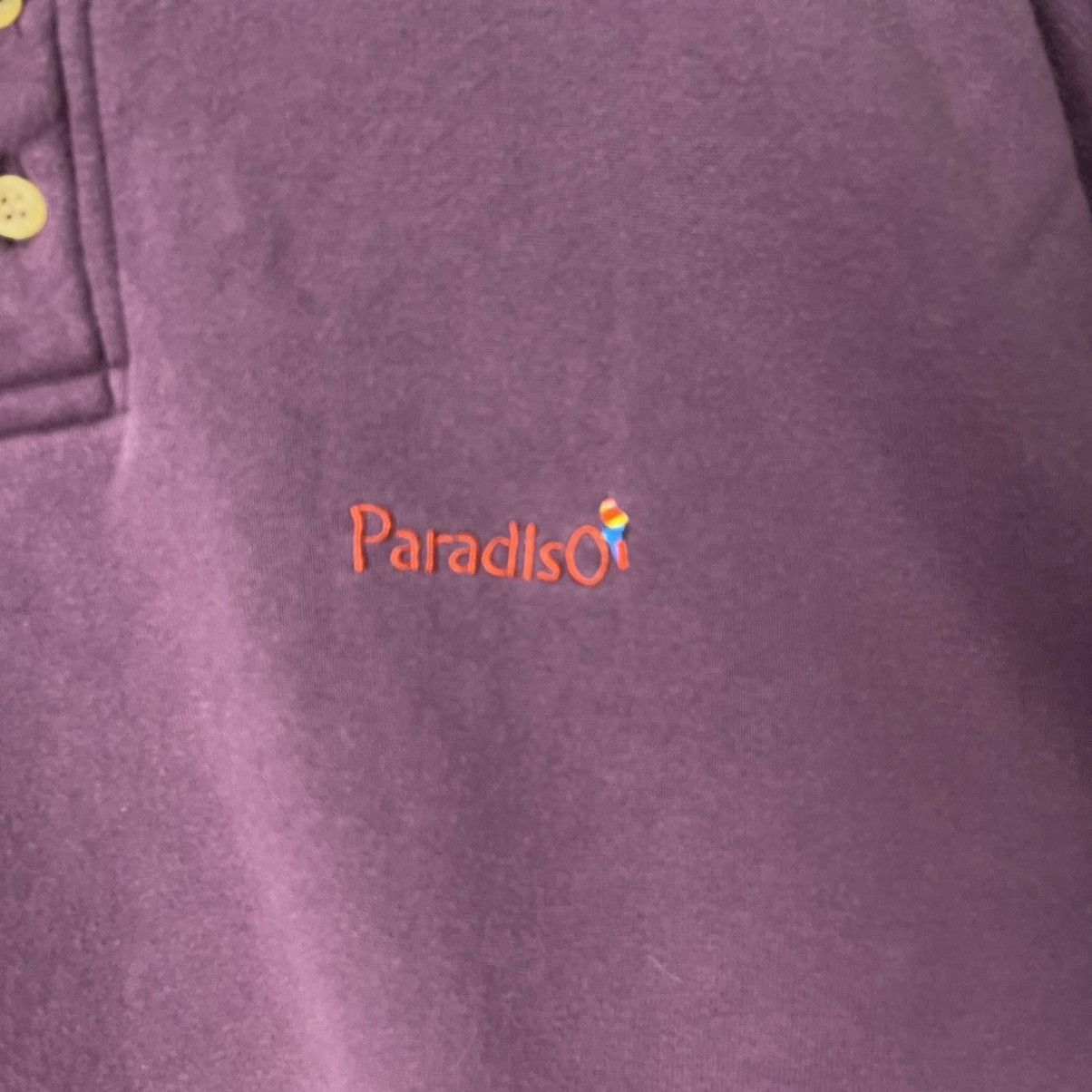 Japanese Brand Paradiso Henley Sweatshirt – Purple (Made in Japan, Size L) Size US L / EU 52-54 / 3 - 3 Thumbnail