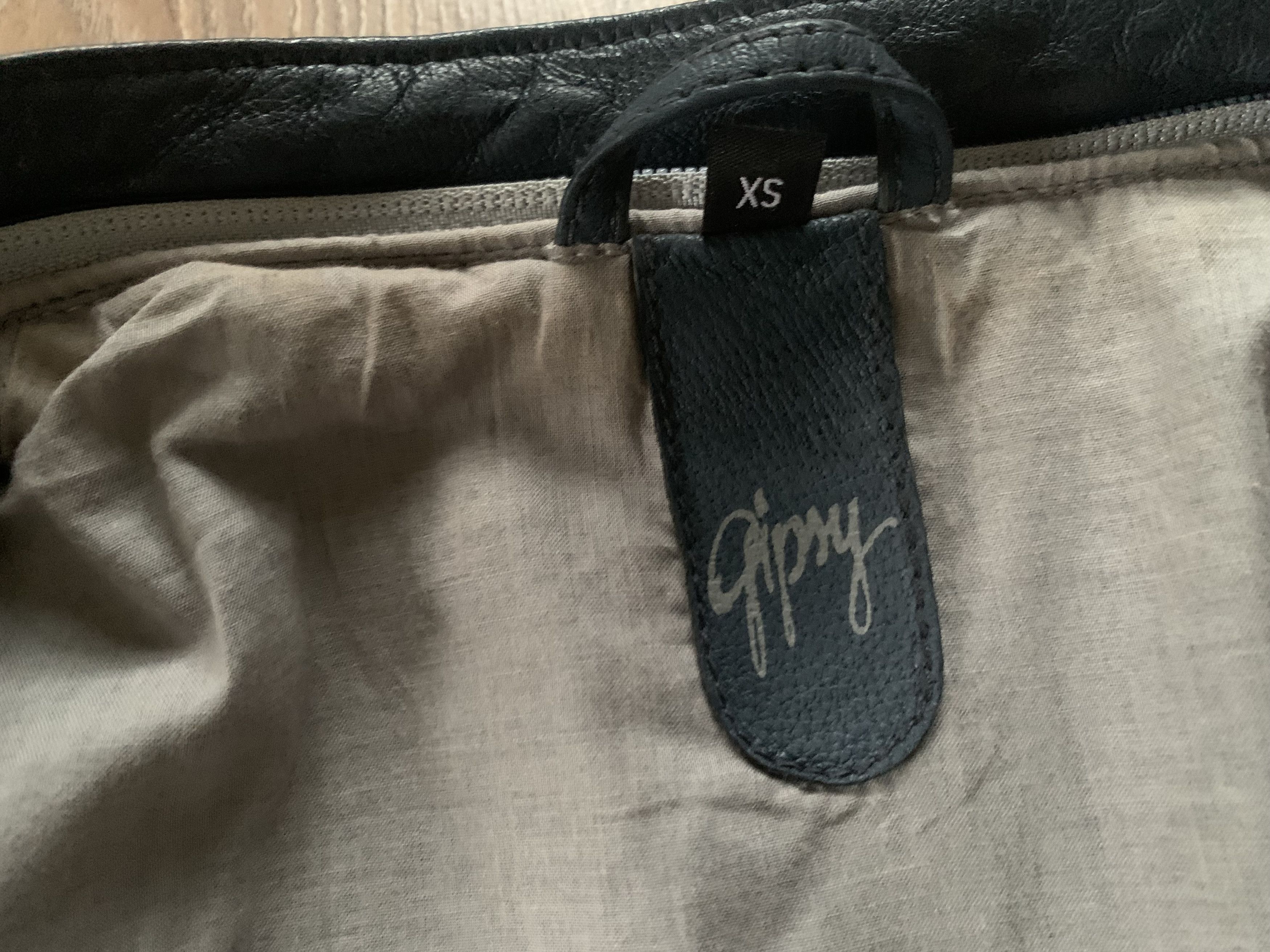 Gypsy Gipsy by Mauritius Black Moto Leather Jacket Size XS / US 0-2 / IT 36-38 - 5 Thumbnail