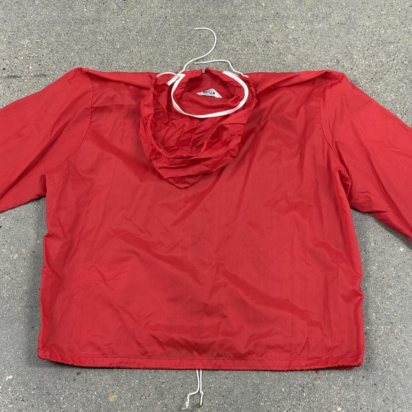DuPont Vtg 60s DUPONT Hot Rod / Surf Red Nylon Jacket L RARE Size US L / EU 52-54 / 3 - 8 Thumbnail