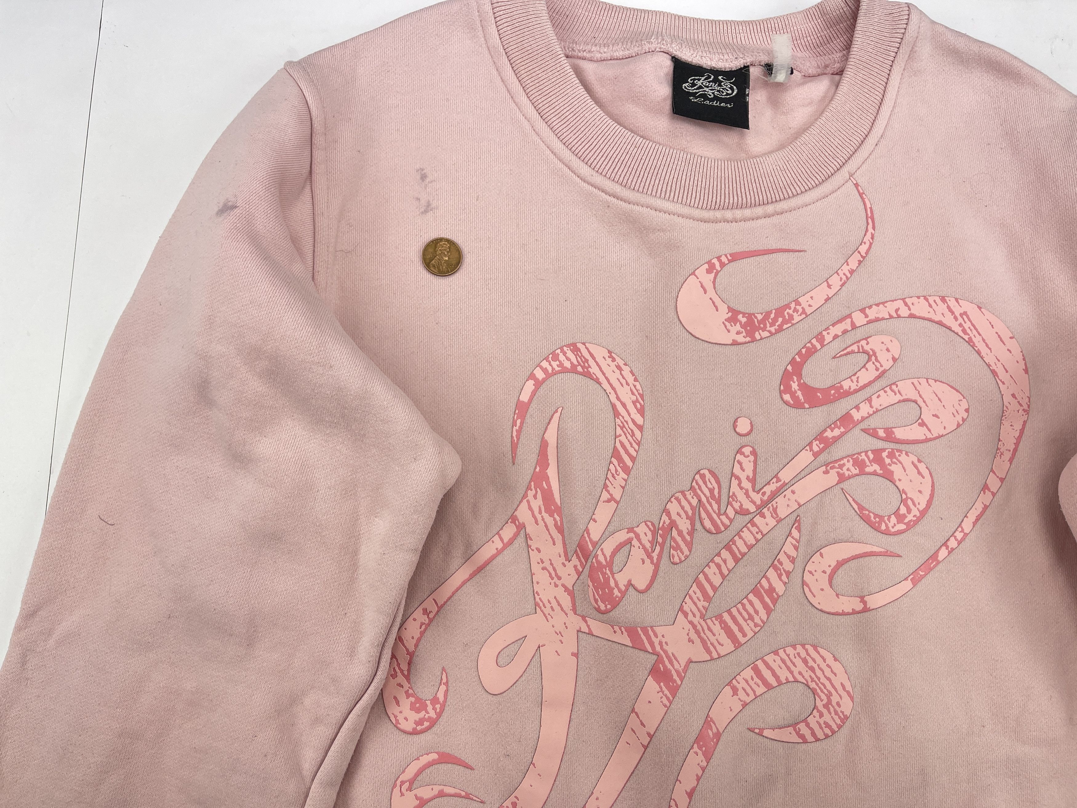 Karl Kani Womens KARL KANI sweatshirt, pink, vintage Kani Ladies L Size L / US 10 / IT 46 - 6 Thumbnail