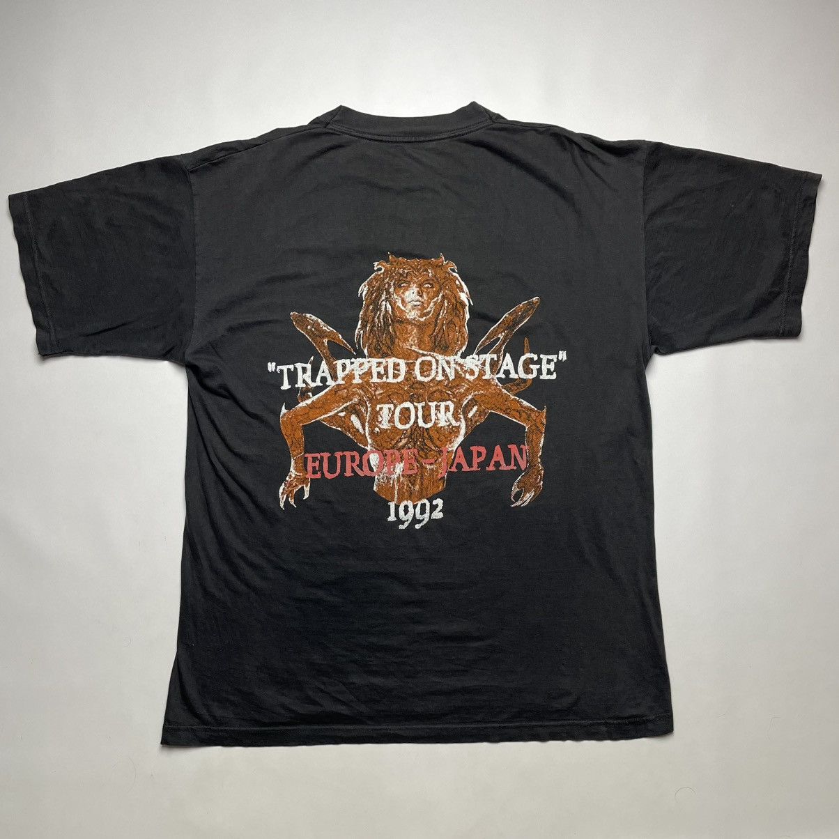 Band Tees × Metallica × Vintage Rage Trapped Europe Japan Tour 1992 T-Shirt Size US L / EU 52-54 / 3 - 2 Thumbnail