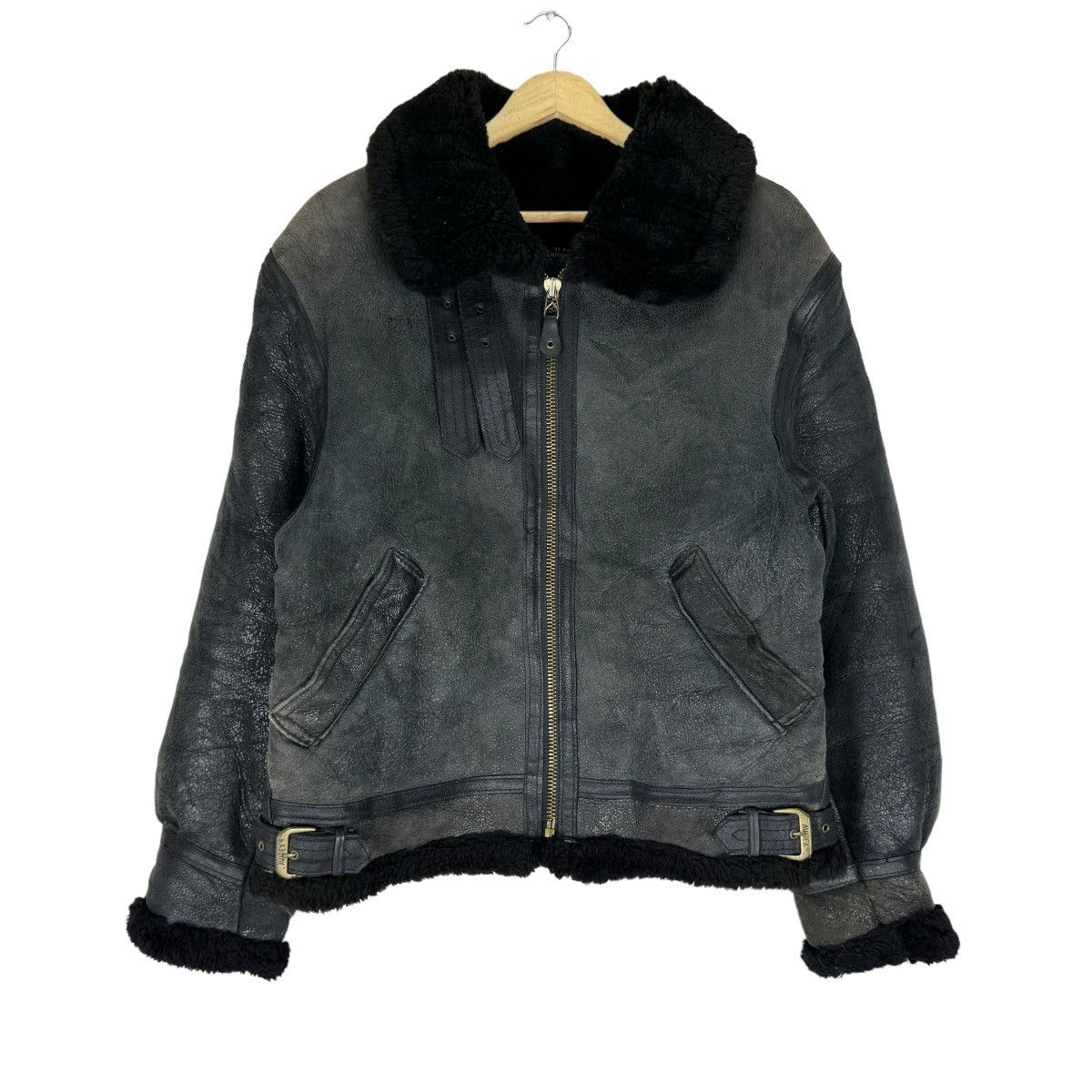Avirex ⚡️AVIREX LIMITED SHEEPSKIN LEATHER TYPE B3 BLACK JACKET Size US M / EU 48-50 / 2 - 1 Thumbnail