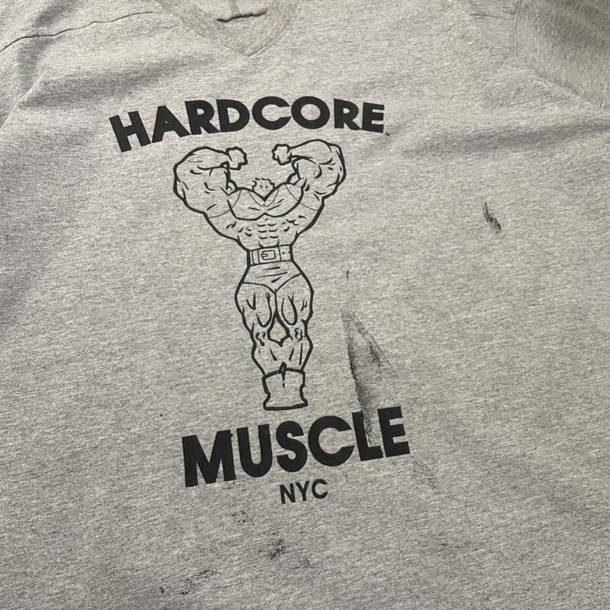 Vintage Vintage 1990s Hardcore Muscle NYC Anvil Athletic T Shirt Size US XXL / EU 58 / 5 - 2 Thumbnail