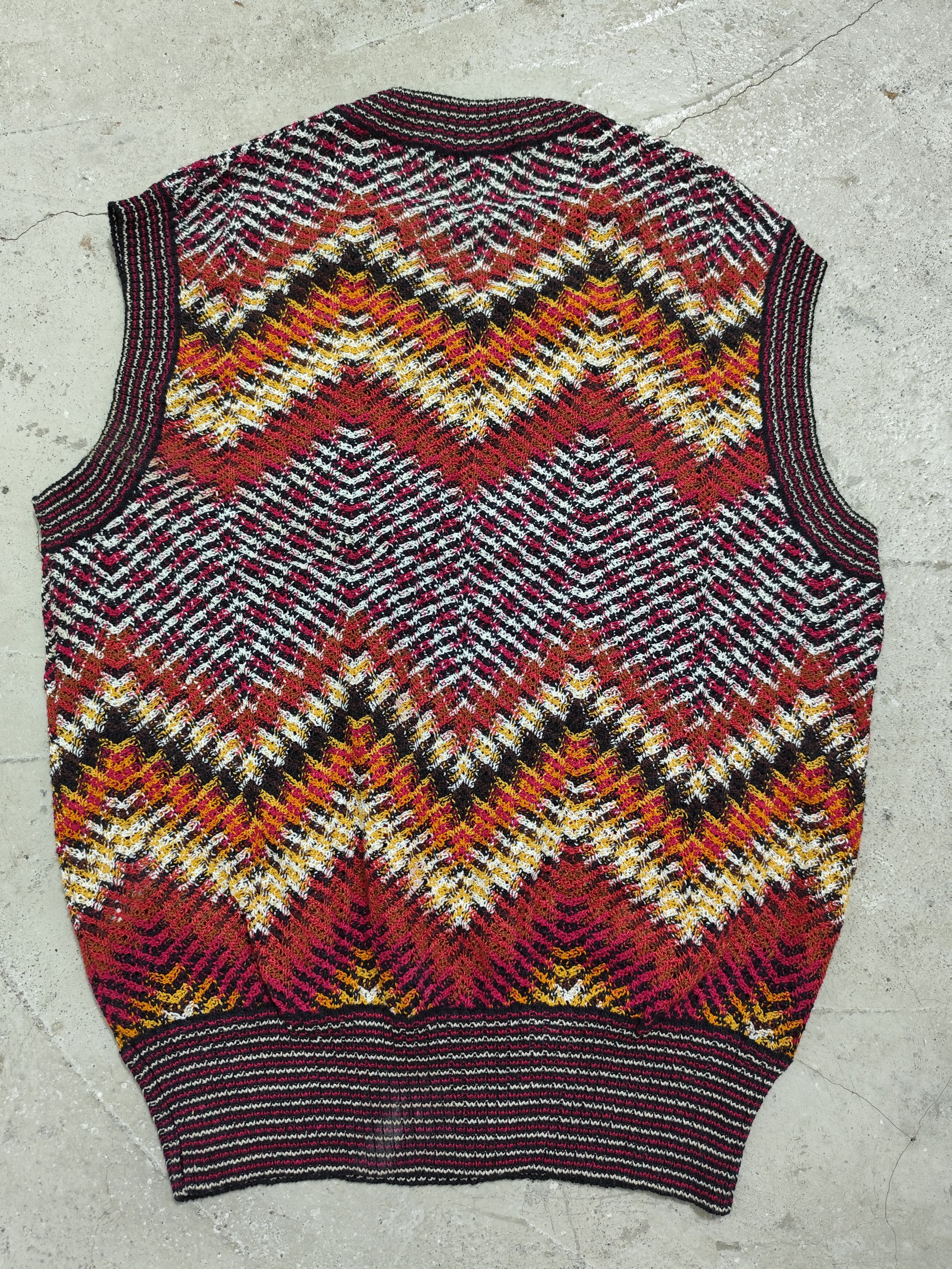 Missoni Missoni abstract pattern Cable knitted vest multi color Size L / US 10 / IT 46 - 6 Thumbnail