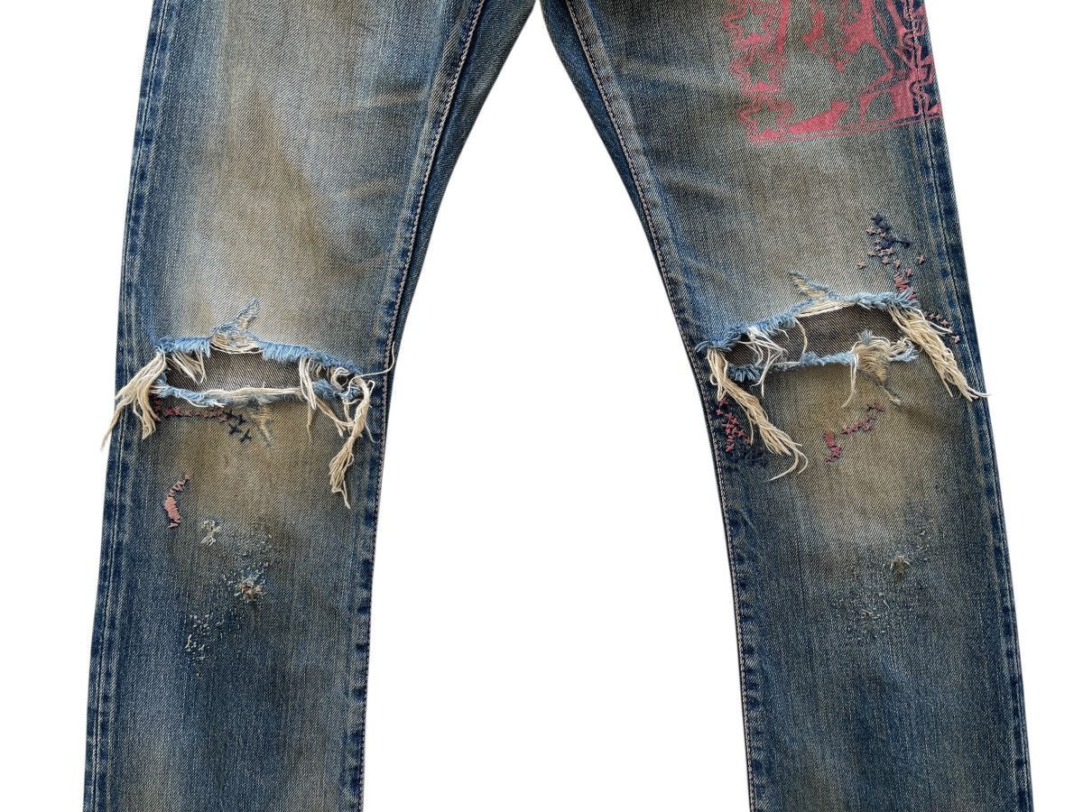 Hysteric Glamour Hysteric Glamour Distressed Rusty Flare Selvedge Denim Size 28" / US 6 / IT 42 - 7 Thumbnail
