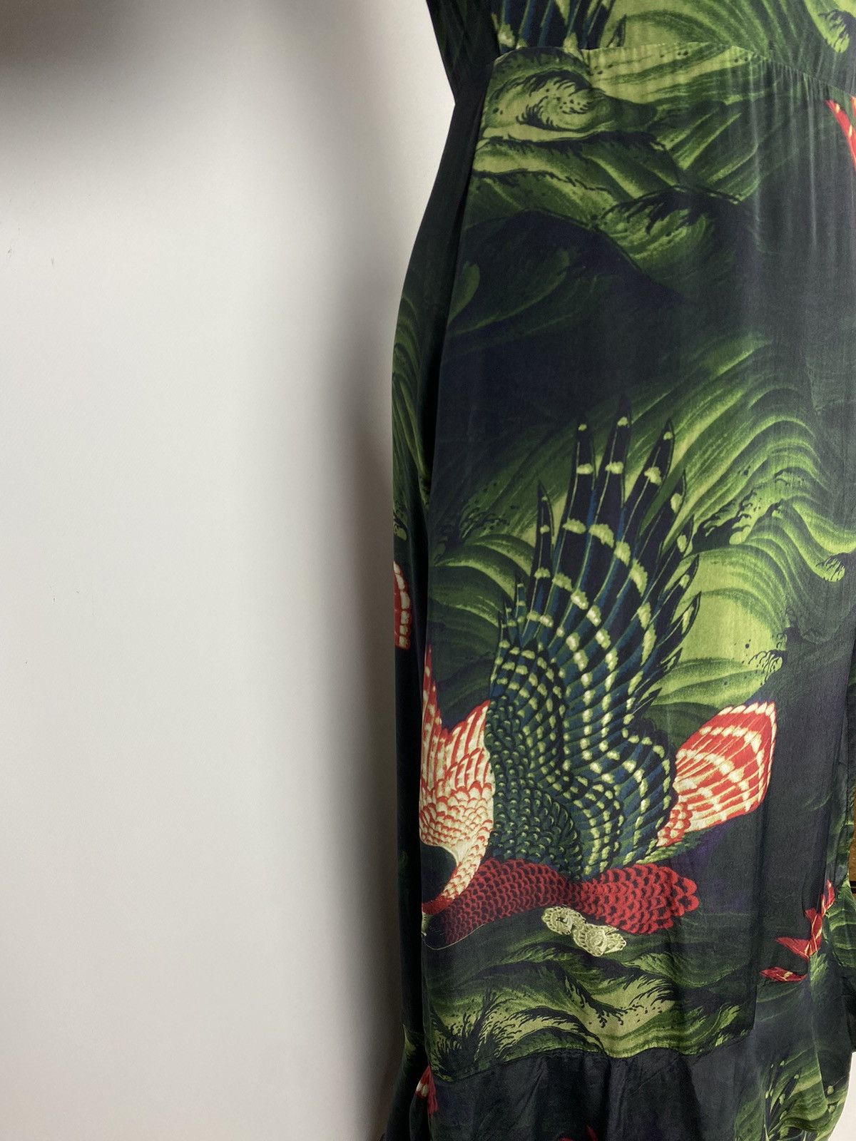 Allsaints × Designer Allsaints Delana Swoop Dress Maxi Floral Pattern Pleated Size XS / US 0-2 / IT 36-38 - 12 Thumbnail