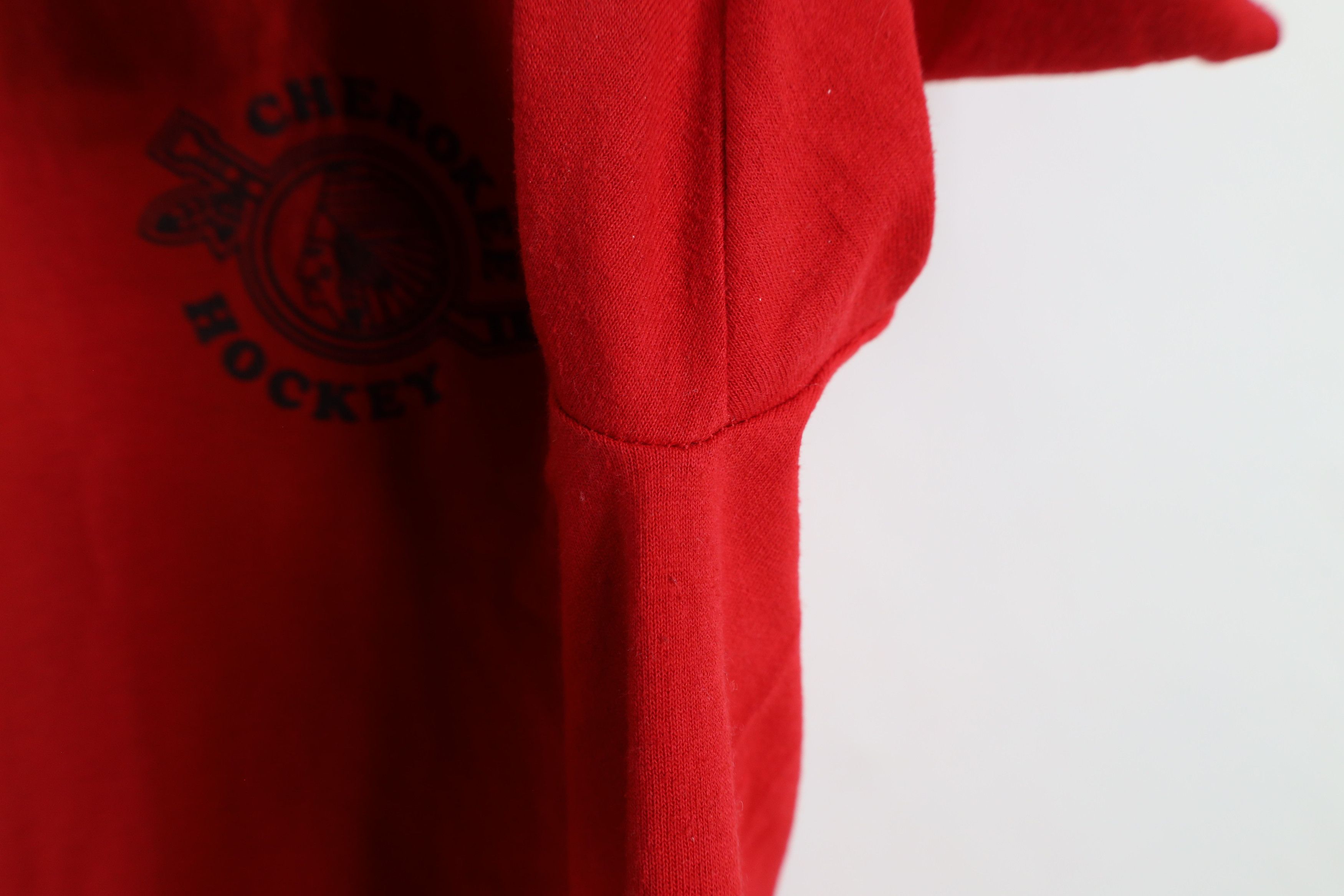 Vintage Vintage 90s Spell Cherokee Hockey Short Sleeve T-Shirt Red Size US XXL / EU 58 / 5 - 9 Thumbnail