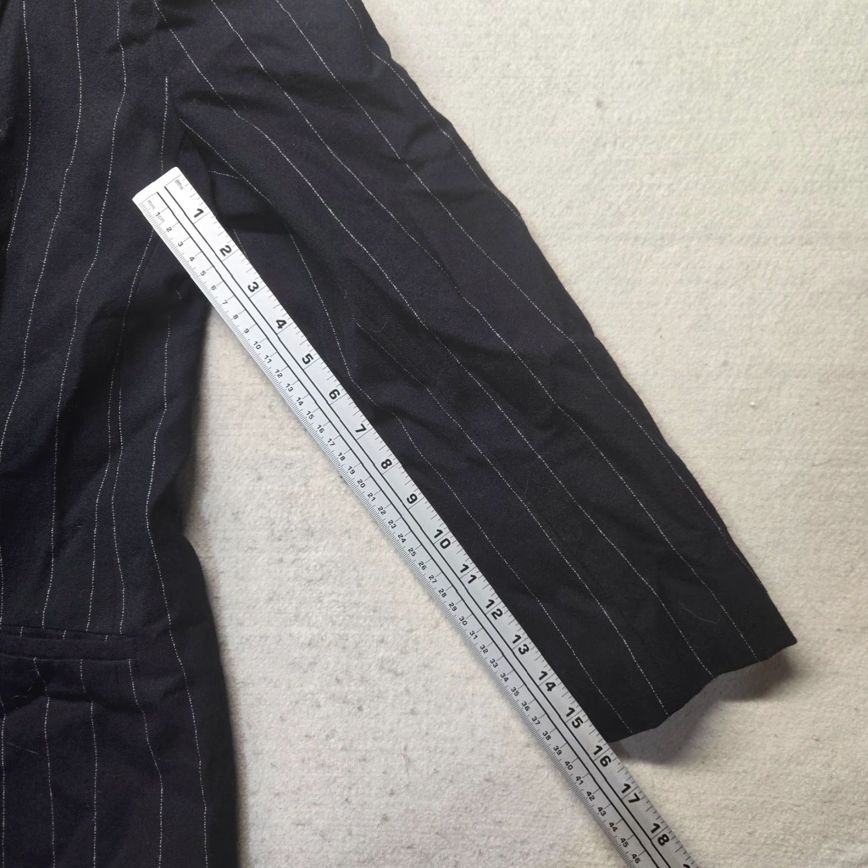 Jones New York Jones New York Blazer Womens 12 Black Striped Collared Floral Lined Jacket Poly Size XL / US 12-14 / IT 48-50 - 7 Thumbnail