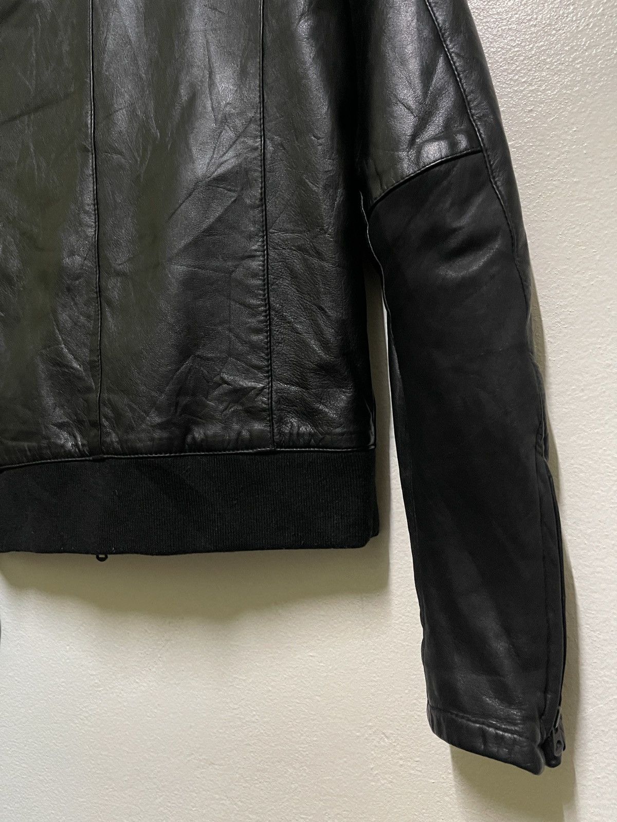 Japanese Brand Shama Biker Leather Jacket Zipper Japan 38 Size US S / EU 44-46 / 1 - 16 Thumbnail