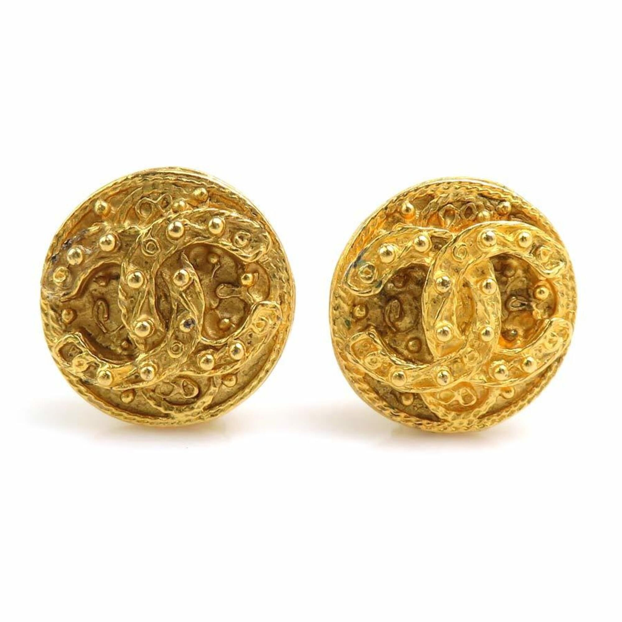 Chanel Chanel Earrings Vintage Metal Gold Women's 56696j Size ONE SIZE - 1 Thumbnail