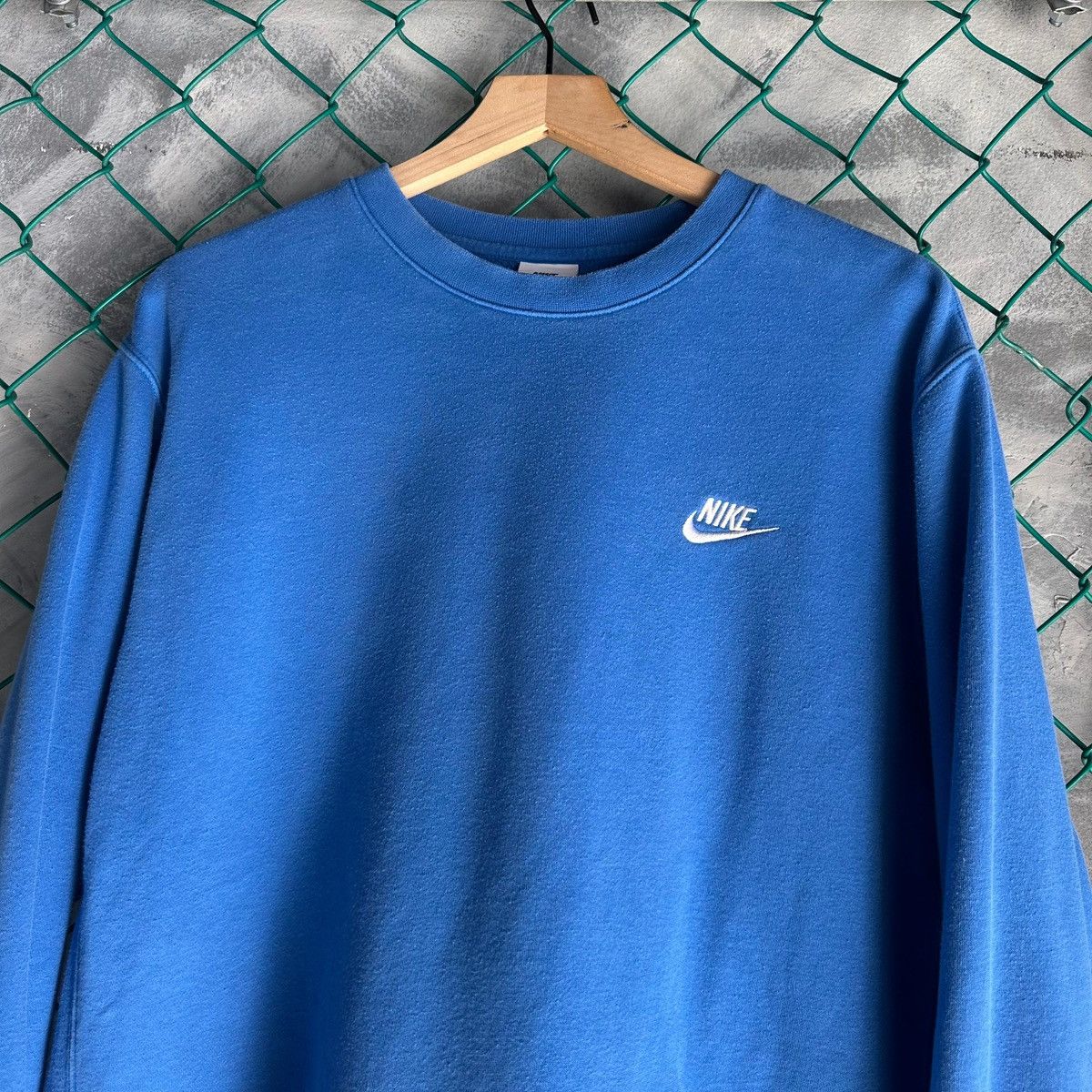 Nike Nike Crewneck Sweatshirt L Blue Fleece Pullover Swoosh Logo Size US L / EU 52-54 / 3 - 2 Thumbnail