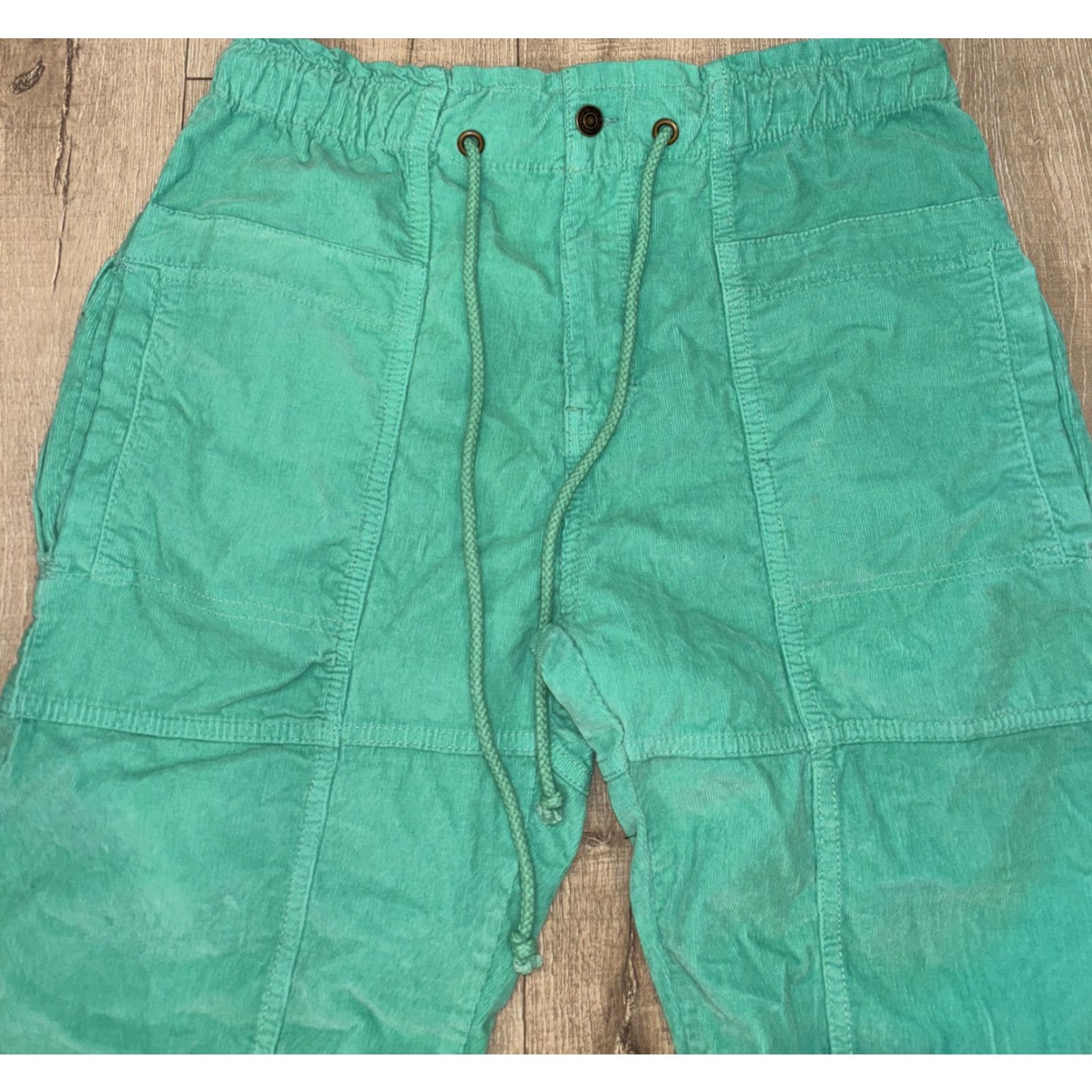 Free People Free People Corduroy Jogger Pants Green Size S Regular Fit 90s Y2K Womens Size 28" / US 6 / IT 42 - 5 Thumbnail