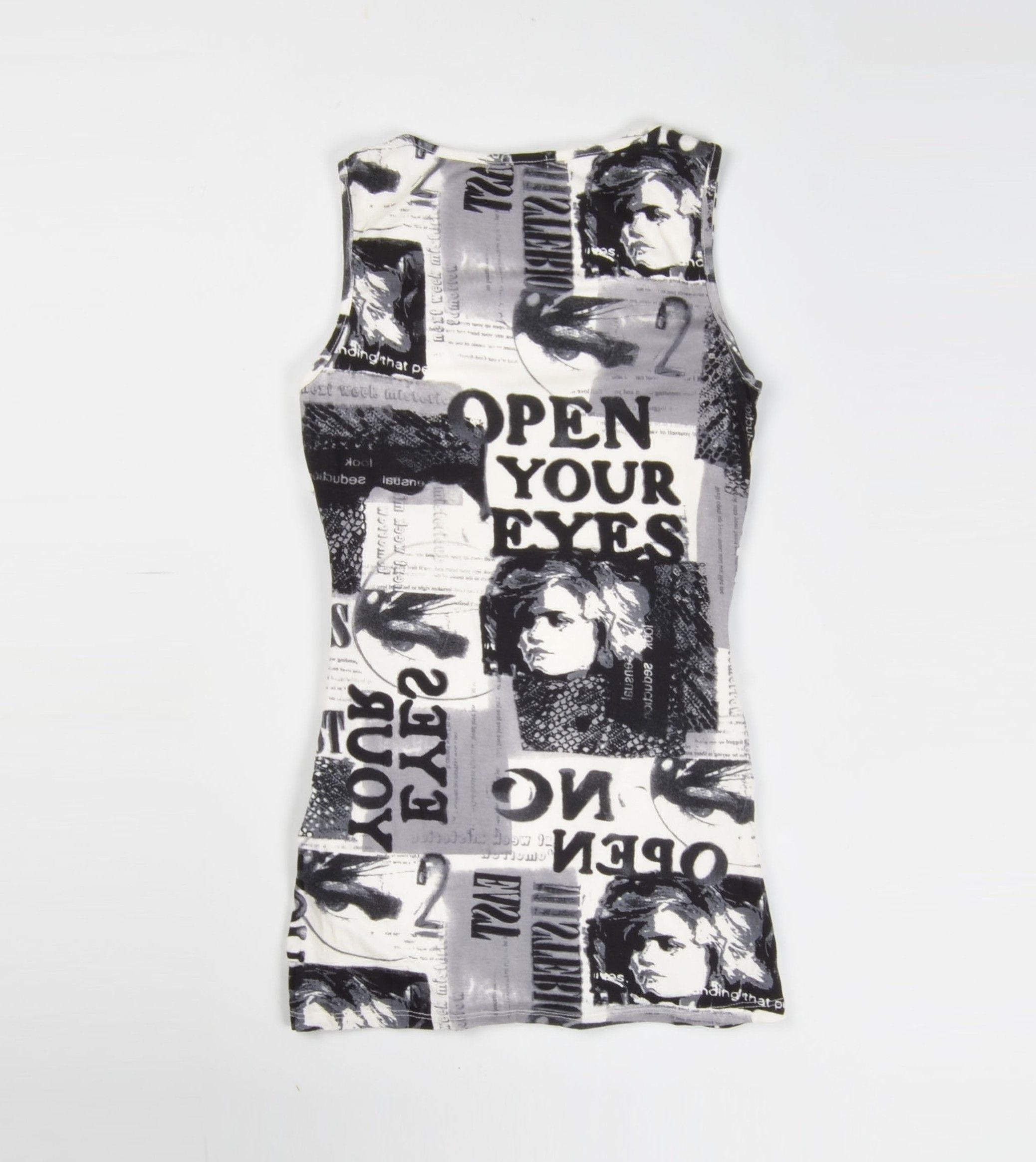 Vintage Vintage Jane Norman Y2K 2000's Gazette Print Coquette Top Size M / US 6-8 / IT 42-44 - 9 Thumbnail