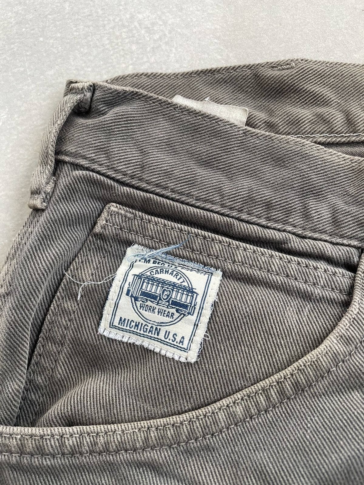 Carhartt VINTAGE CARHARTT WELL WORN CARPENTER PANT Size US 34 / EU 50 - 4 Thumbnail