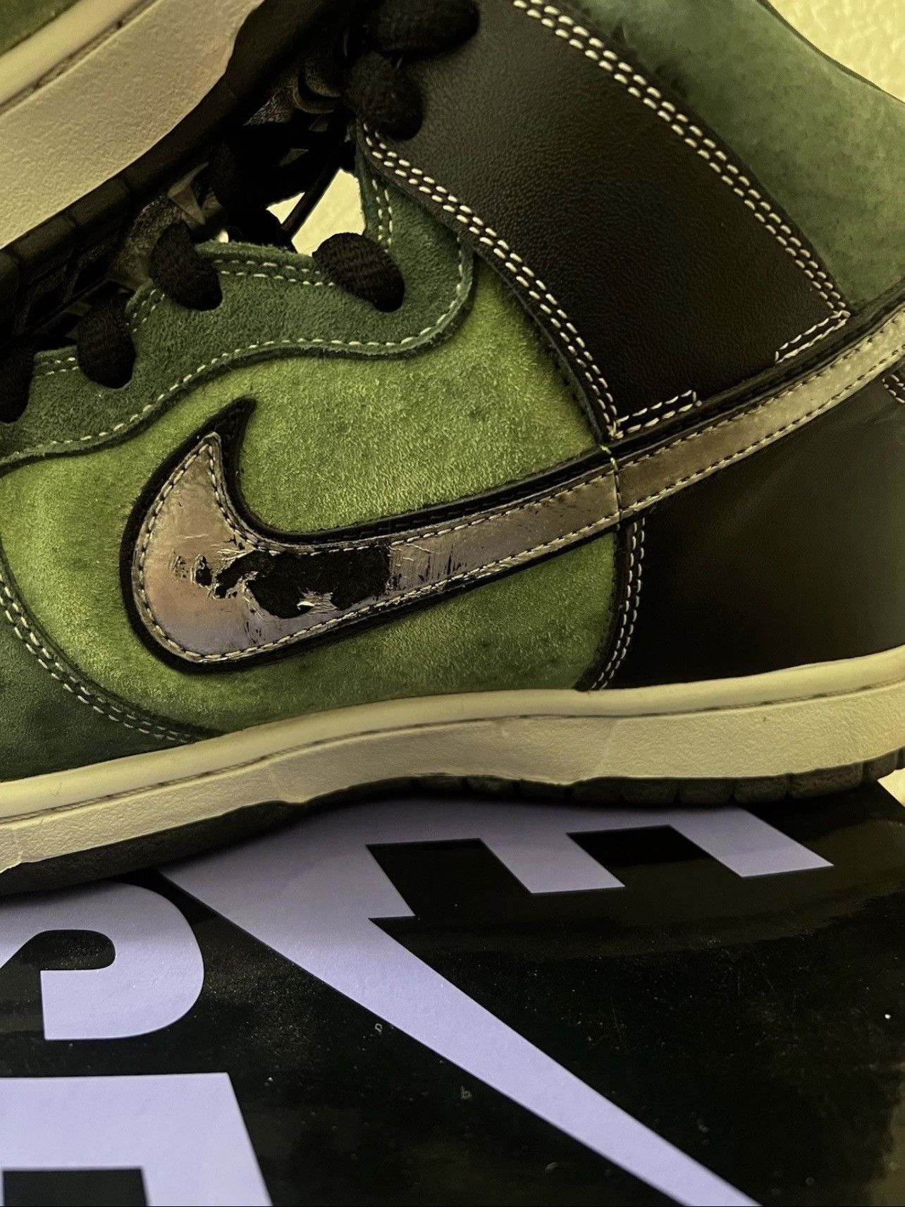 Nike SB 2007 Dunk High Pro Brut Gentlemen Pack Black Box 11.5 *FLAWS Size US 11.5 / EU 44-45 - 3 Thumbnail