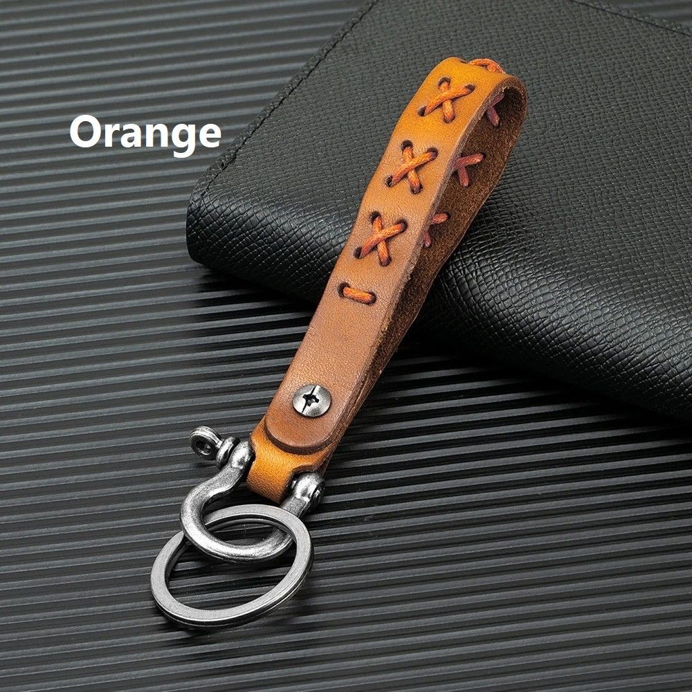 Other Cowhide Wrist Key Leather Shackle Keychain Keyring Holder Size ONE SIZE - 4 Thumbnail