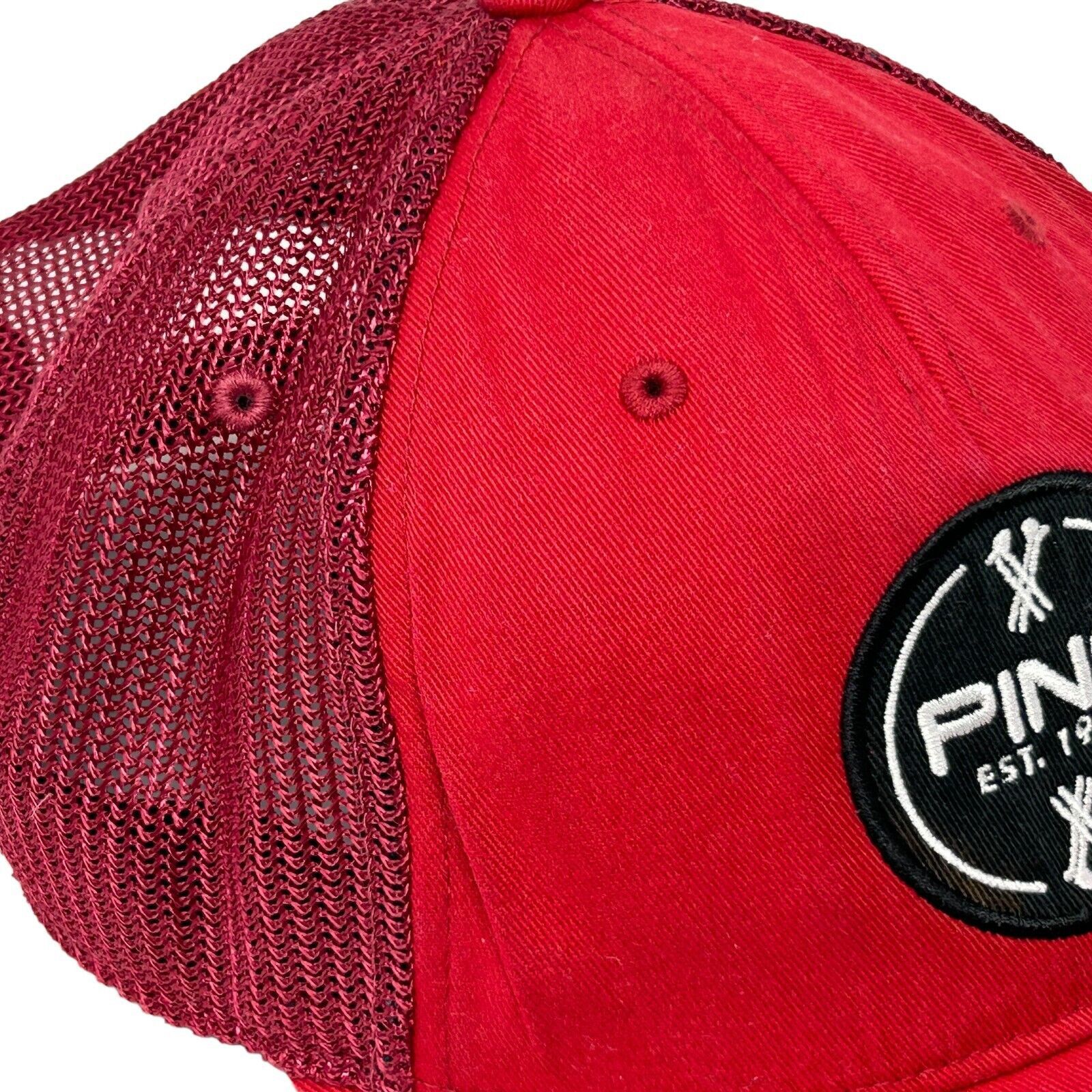 PING Ping Golf Patch Trucker Hat Baseball Cap Red Golfing Golfer Size ONE SIZE - 7 Thumbnail
