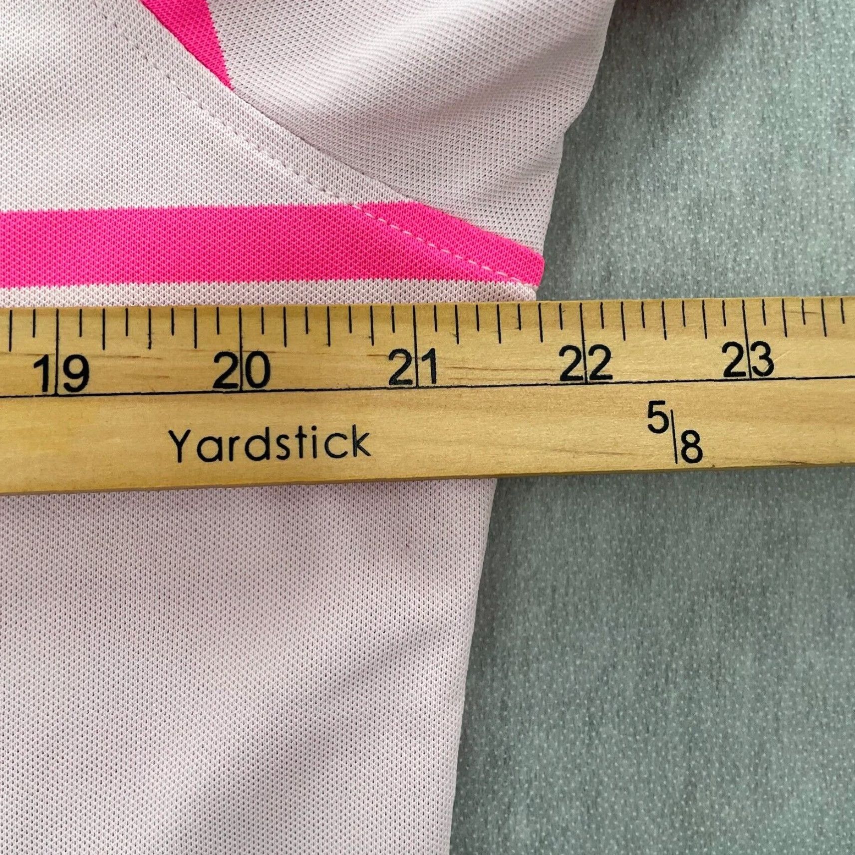 Vintage G Fore Polo Shirt Men Large Pink Striped Performance Golf Casual
