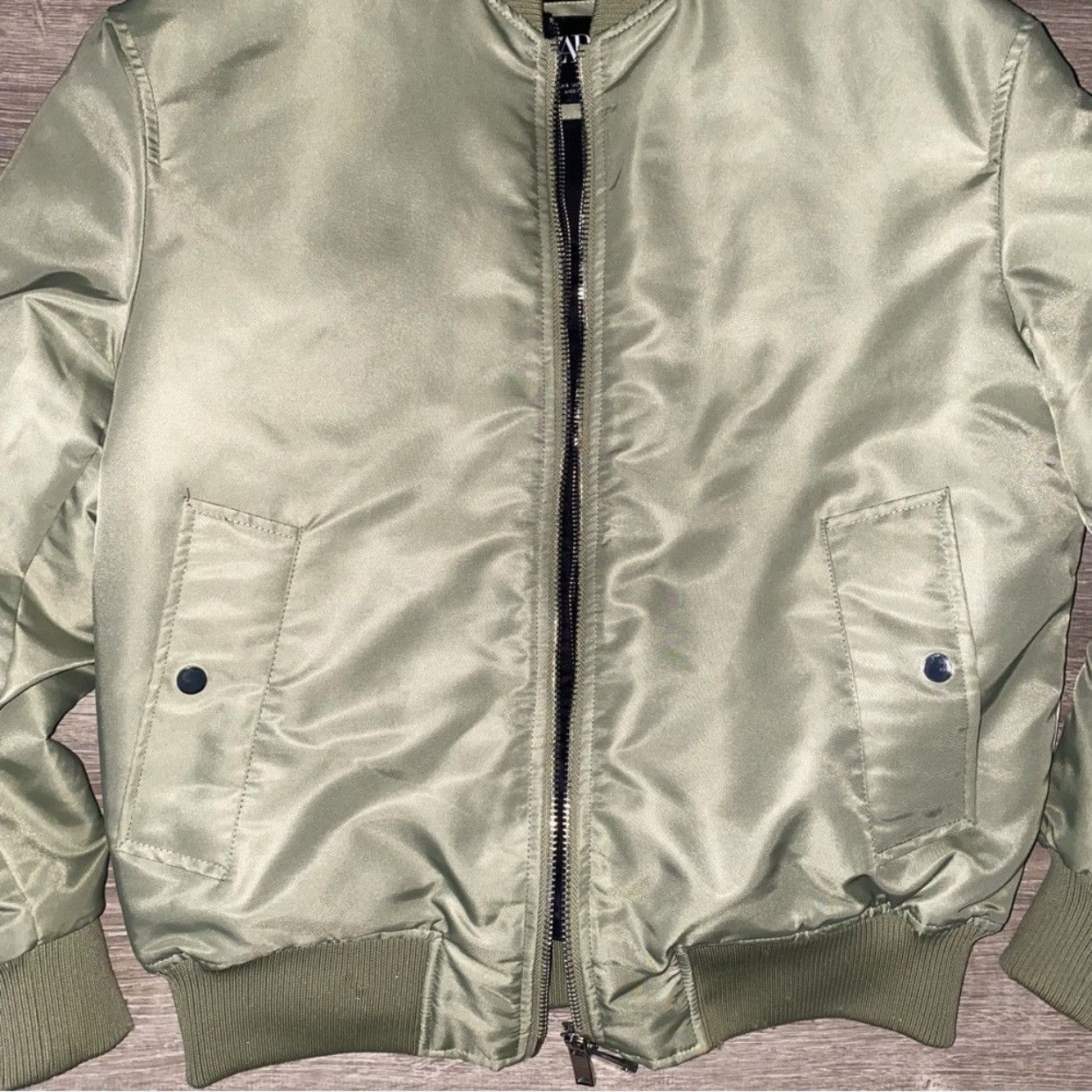 Zara Zara Double Collar Bomber Jacket Size US S / EU 44-46 / 1 - 6 Thumbnail