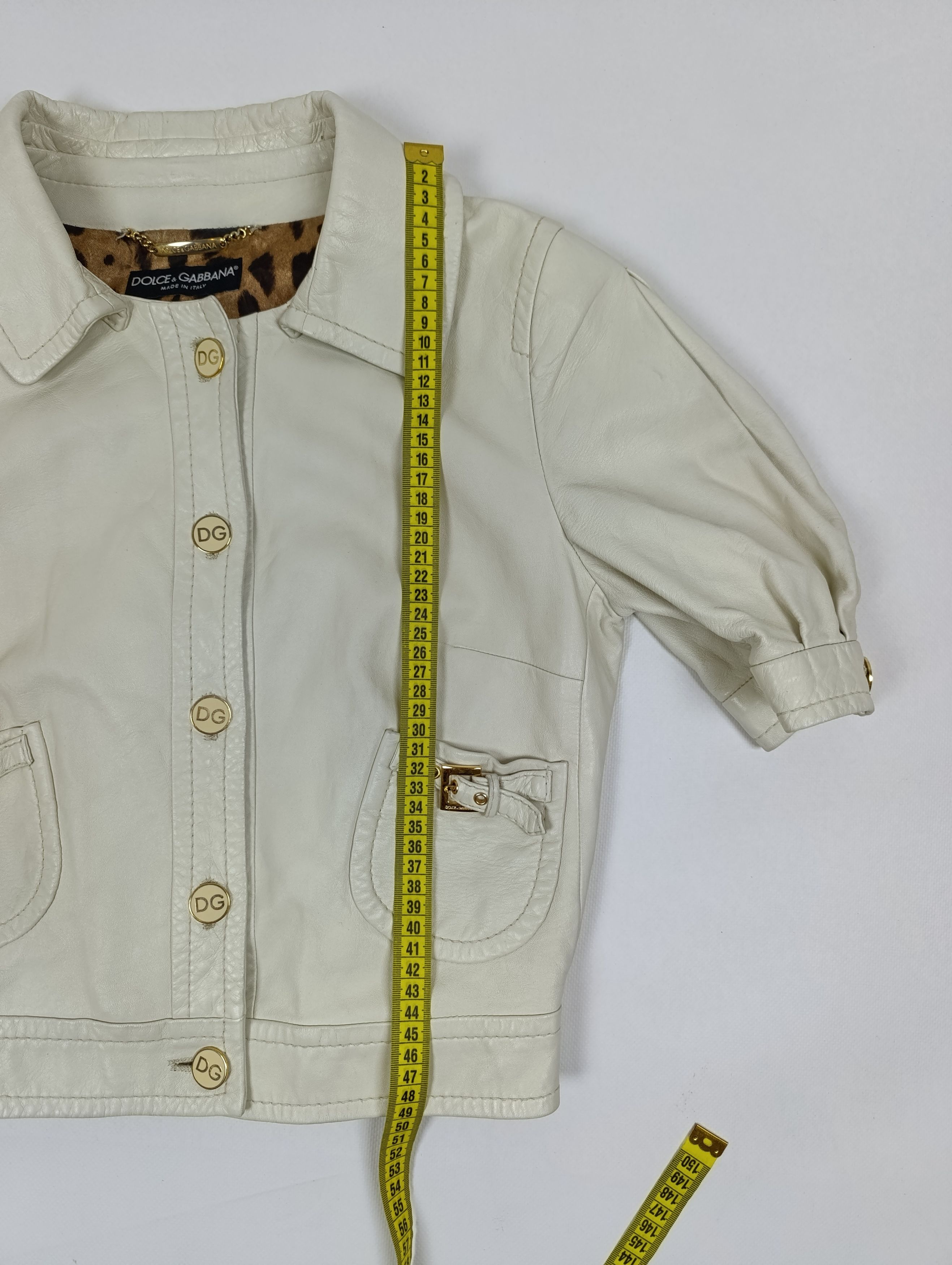 Dolce & Gabbana Dolce & Gabbana Cropped Sheepskin Leather Jacket Size M / US 6-8 / IT 42-44 - 20 Thumbnail