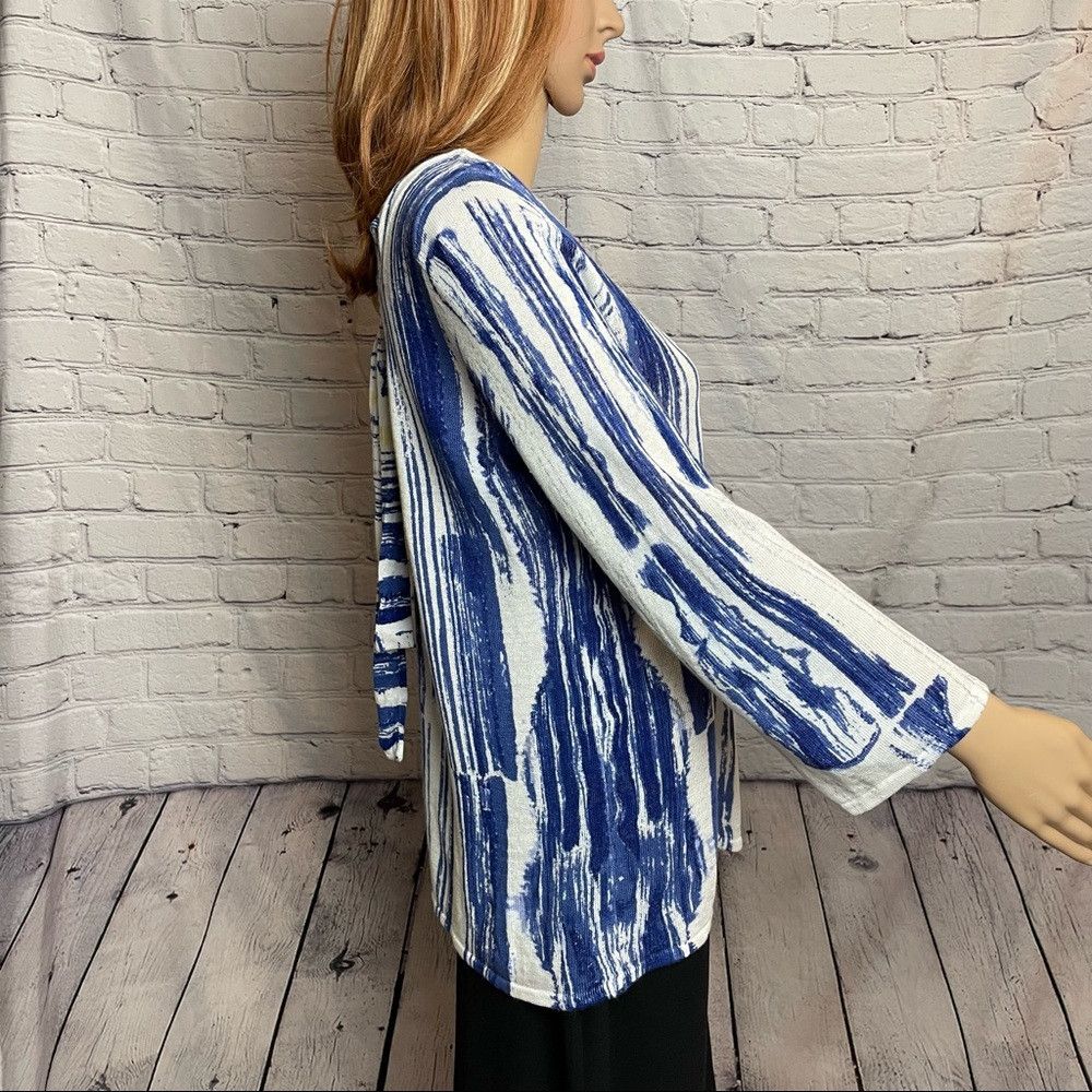 NIC+ZOE Nic + Zoe SAIL AWAY TOP Tunic Blue White Size S Size S / US 4 / IT 40 - 4 Thumbnail