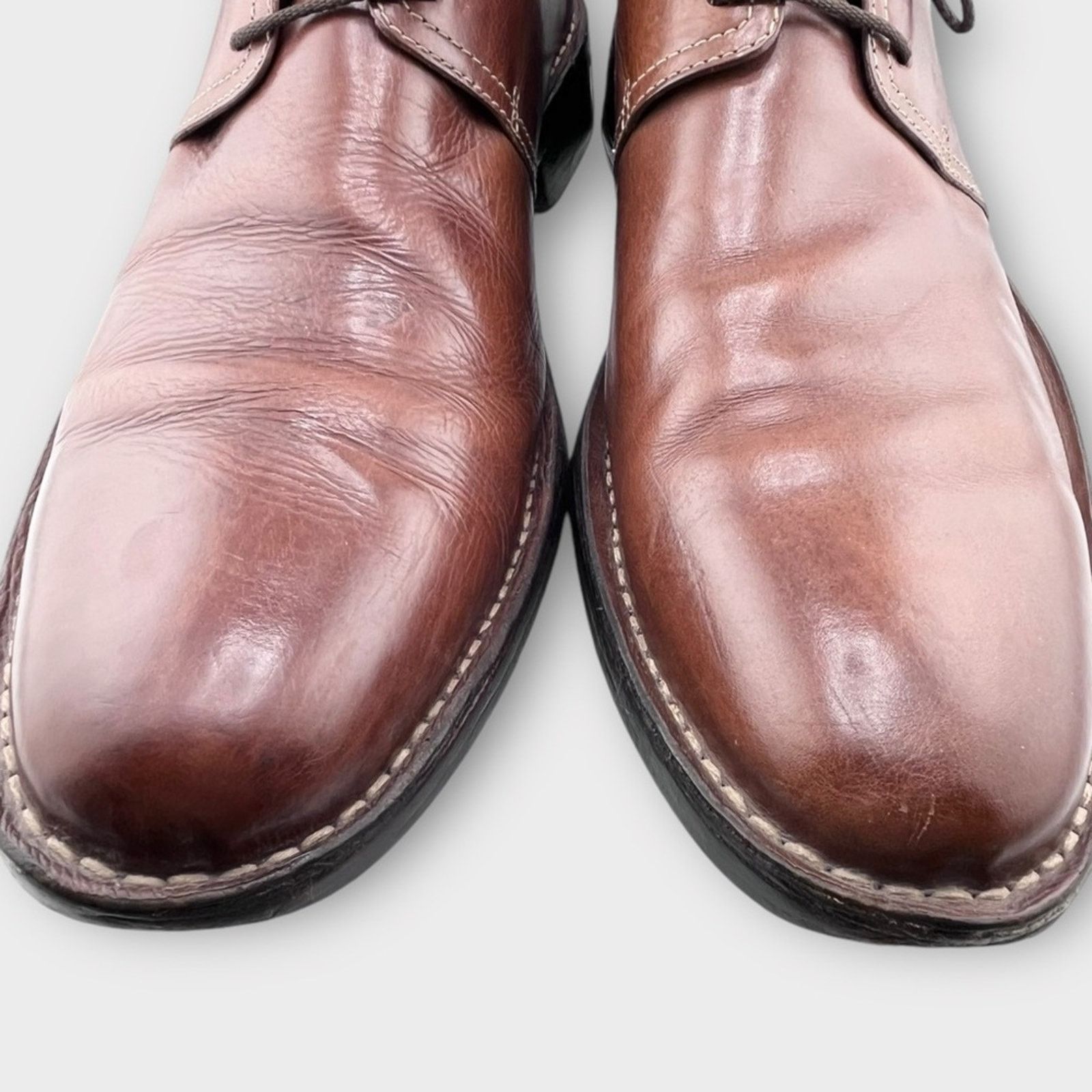 Cole Haan COLE HAAN men’s brown leather tie Oxford shoes size 13 Size US 13 / EU 46 - 3 Thumbnail