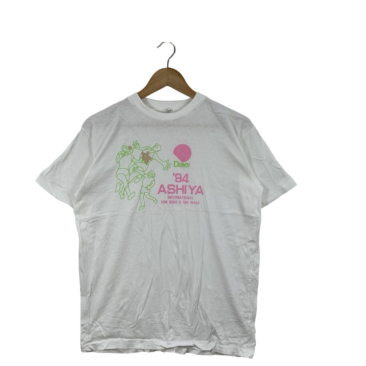 Vintage Vintage 1994 DAIEI ASHIYA JAPAN Promo Ads Exhibition Tee Size L / US 10 / IT 46 - 4 Thumbnail