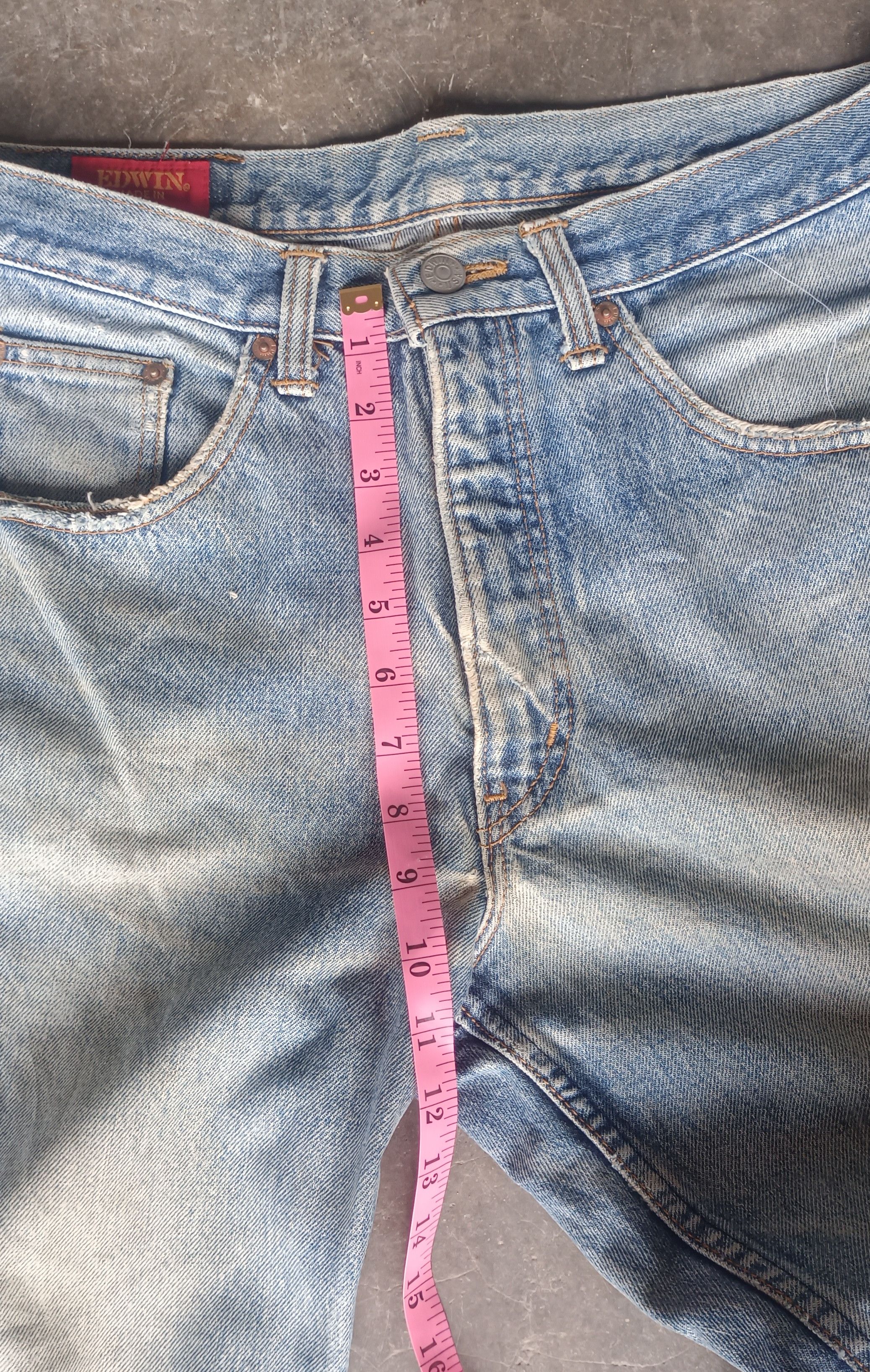 Edwin Vintage💥 Edwin Made In USA Distressed Denim Size US 32 / EU 48 - 14 Thumbnail