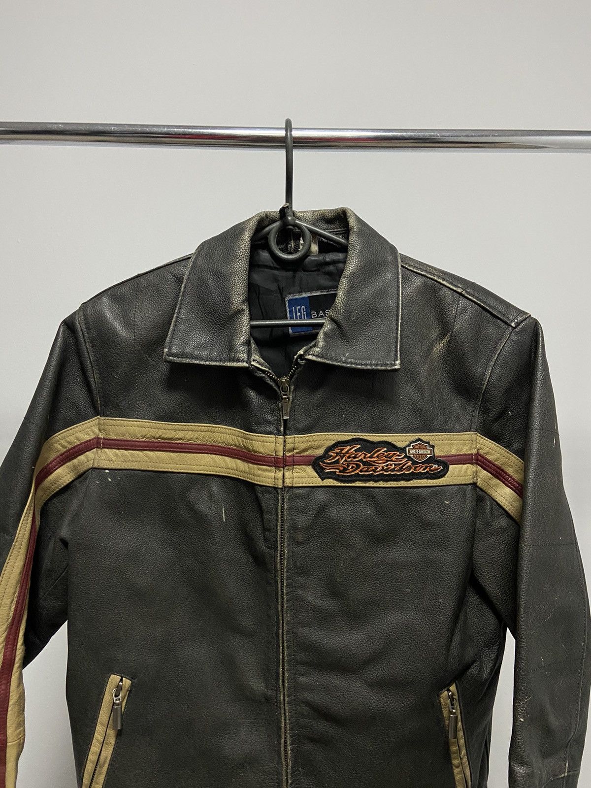 Harley Davidson × Vintage Harley Davidson leather jacket big logo eagle 🦅 moto vintage Size US M / EU 48-50 / 2 - 3 Thumbnail