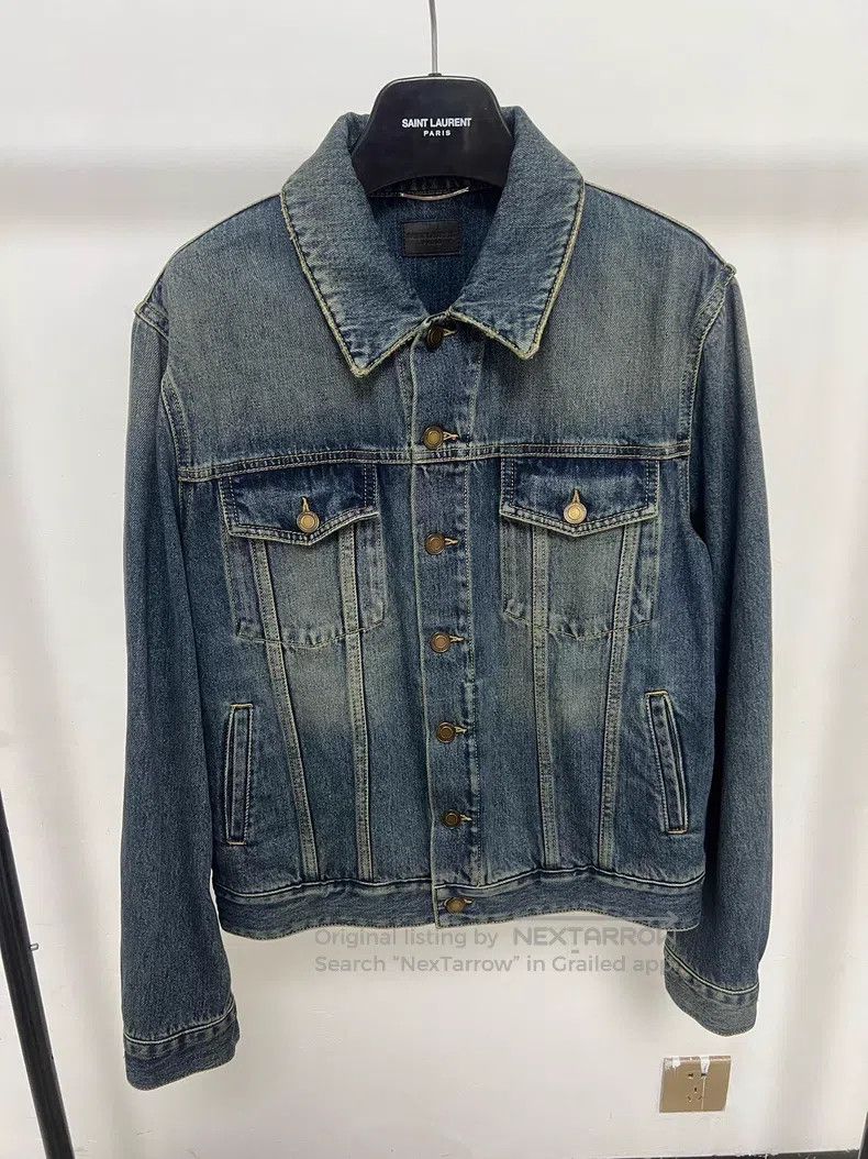 Saint Laurent Paris Saint Laurent Paris Classic Blue Denim Jacket Size US M / EU 48-50 / 2 - 1 Thumbnail