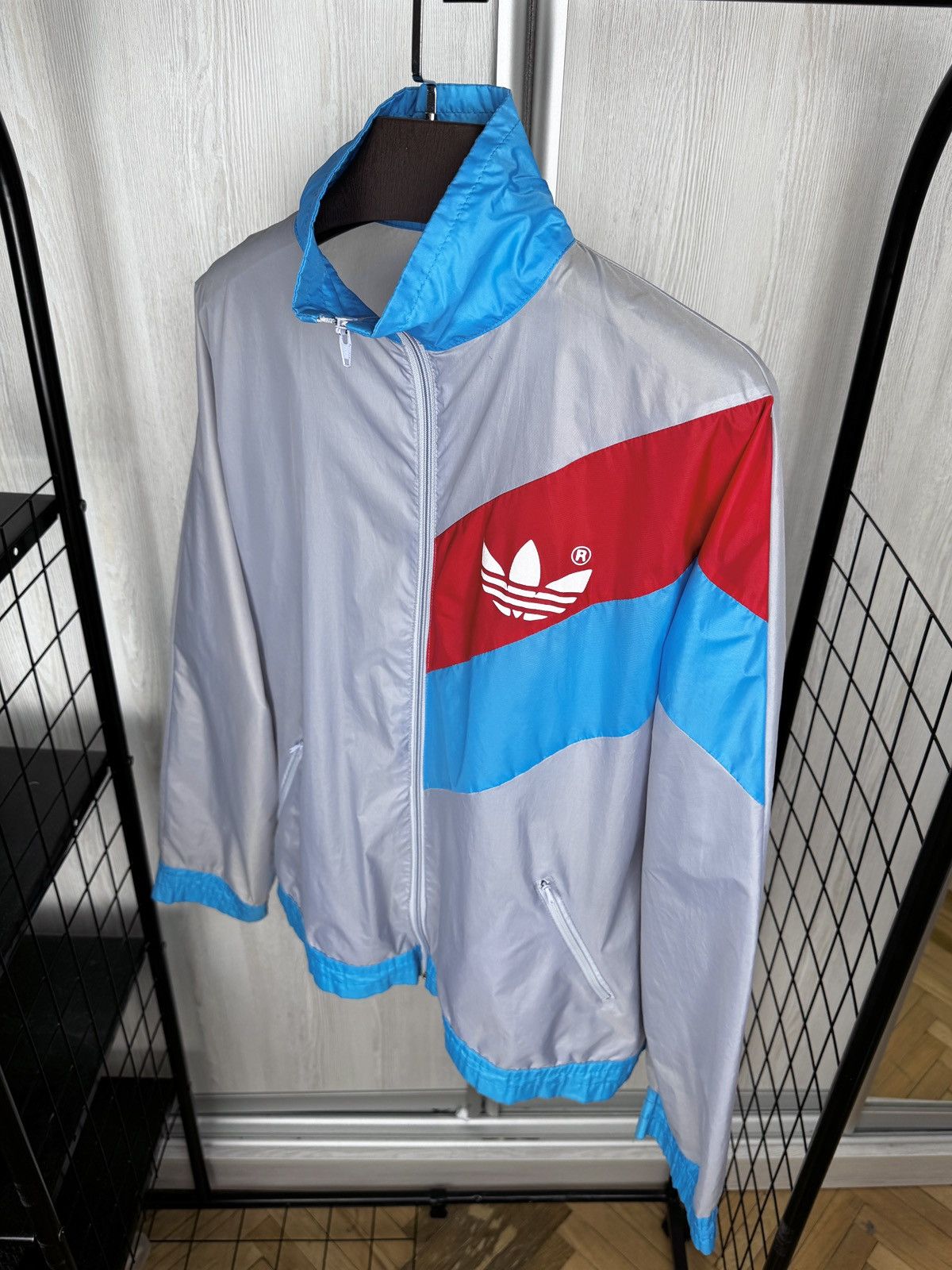 Adidas Adidas vintage 90s Hong Kong colour blocked track top jacket Size US L / EU 52-54 / 3 - 6 Thumbnail