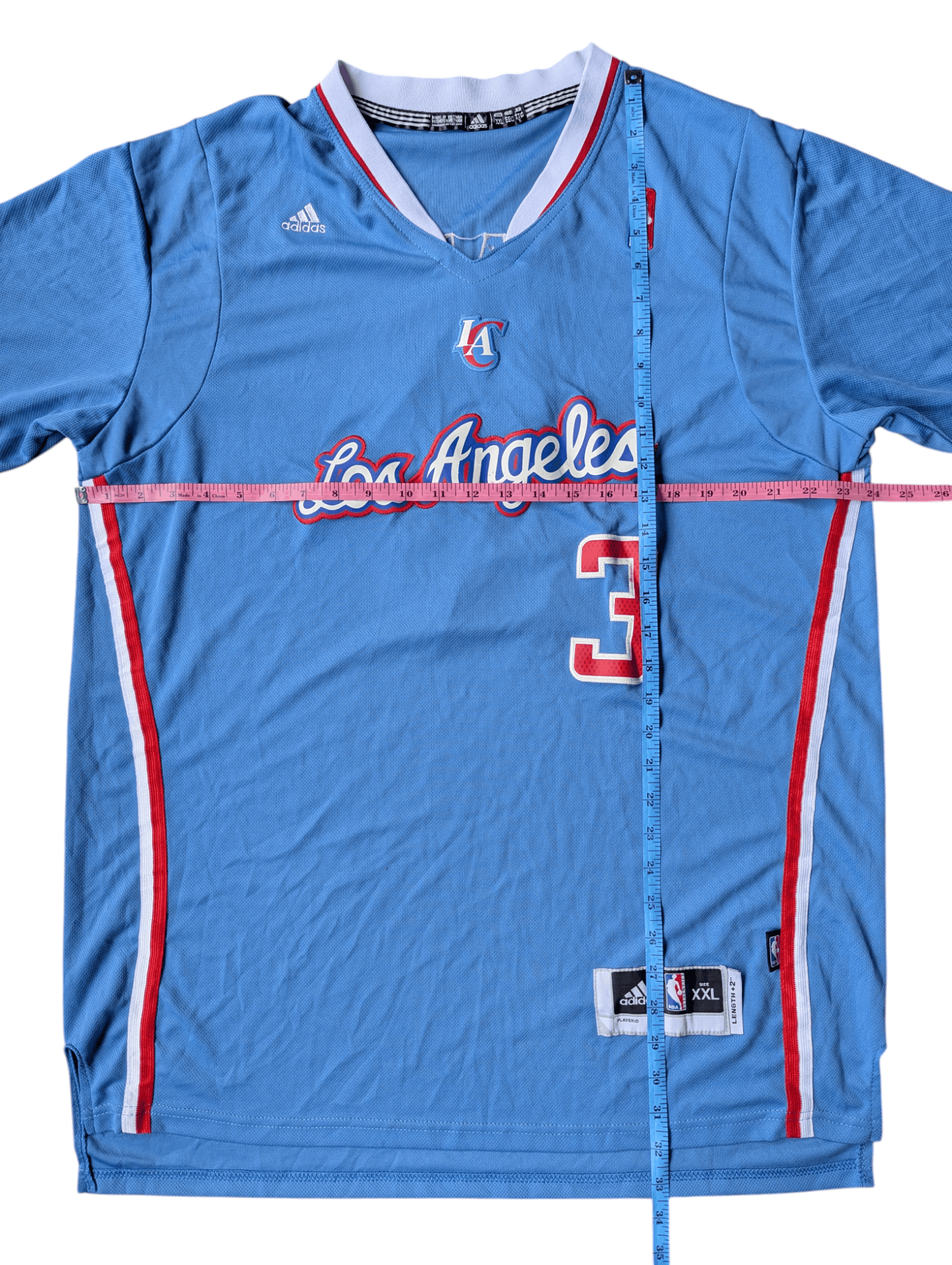 NBA ADIDAS NBA LA CLIPPERS 2013-14 PAUL #3 JERSEY Size US XXL / EU 58 / 5 - 6 Thumbnail