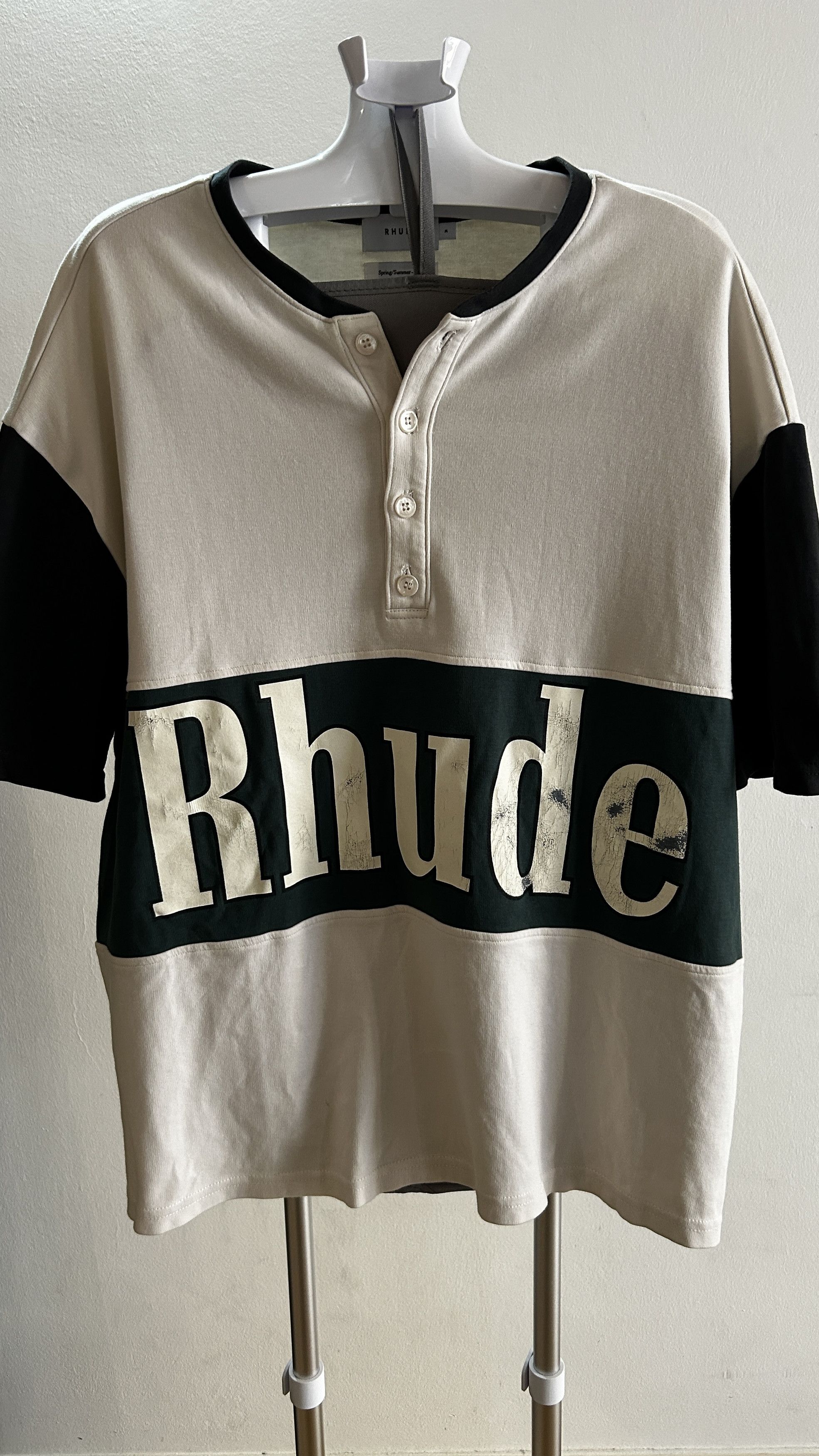 Rhude Rhude Black Panel Henley Size US L / EU 52-54 / 3 - 1 Thumbnail