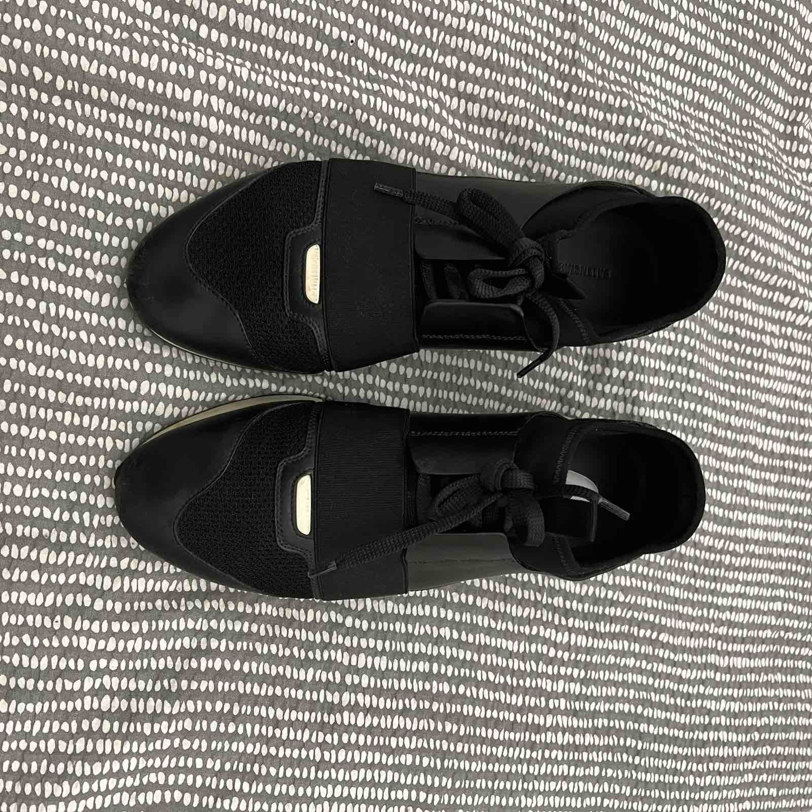 Balenciaga BALENCIAGA RACE RUNNERS BLACK Size US 6.5 / EU 39-40 - 3 Thumbnail