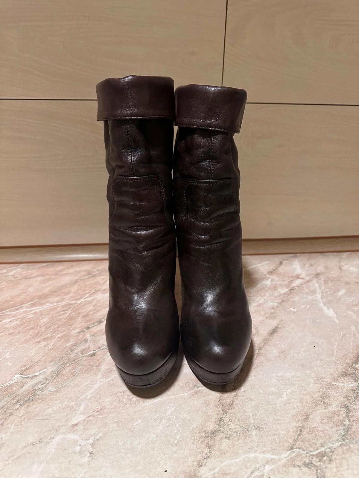 Miu Miu Miu Miu Leather boots Sz 36.5 IT Size US 6.5 / IT 36.5 - 3 Thumbnail
