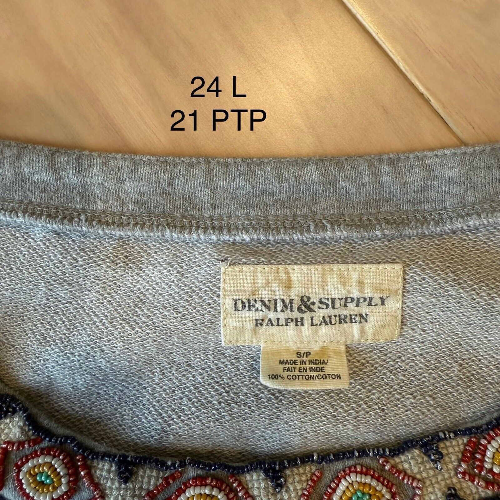 Polo Ralph Lauren Denim & Supply Ralph Lauren Sweatshirt Women's S Gray Aztec Size S / US 4 / IT 40 - 6 Thumbnail