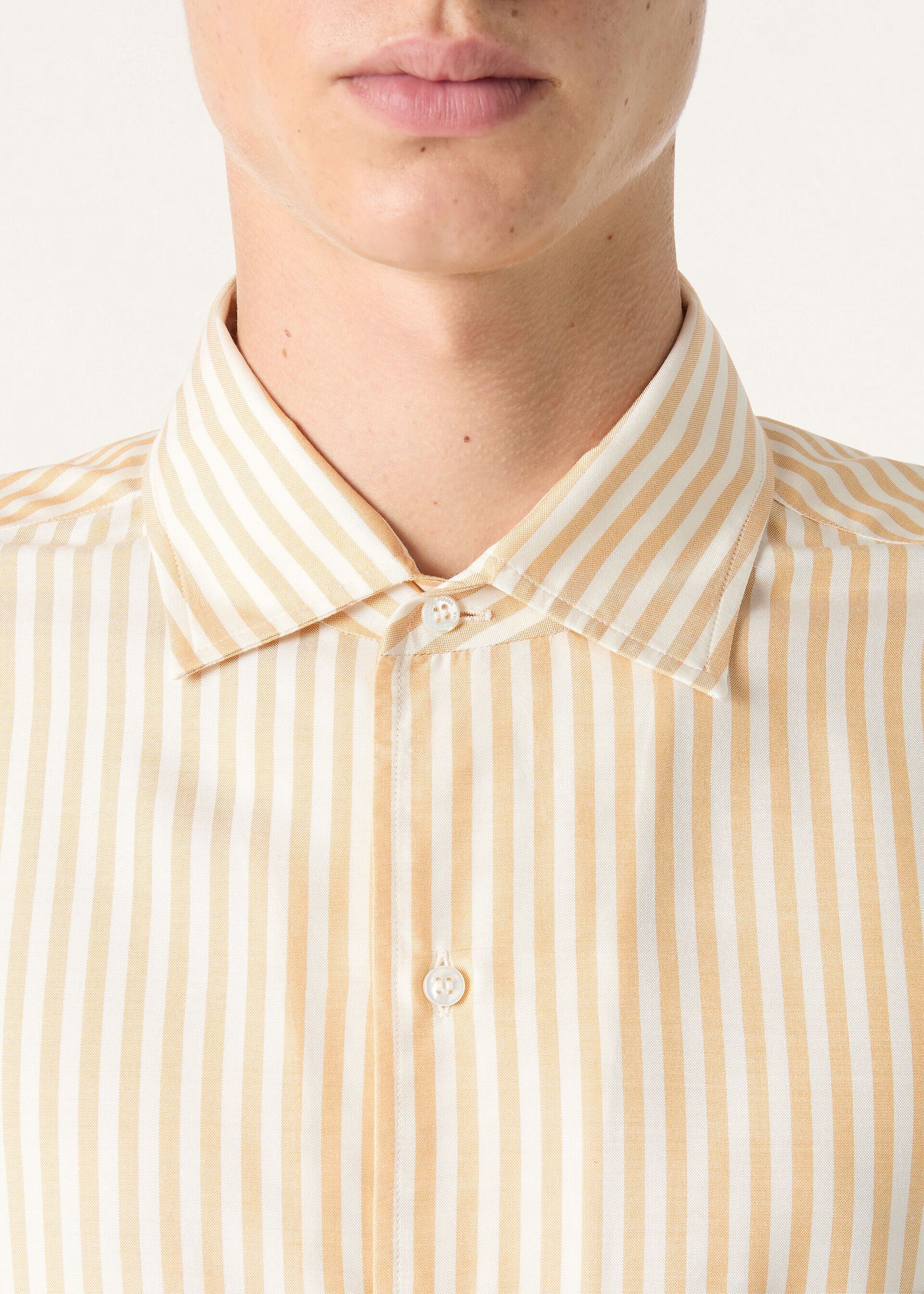 Loro Piana os11x0326 FAQ9950 André Shirt in Ivory/Peach Stripes Size US XL / EU 56 / 4 - 3 Thumbnail