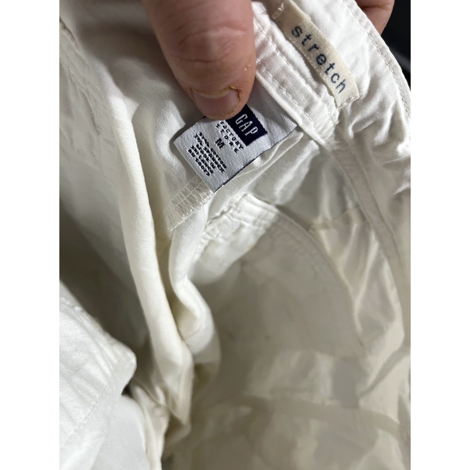 Gap Gap Pants Women’s Beige Chino Straight Size M Ivory 32 in Inseam Drawstring Pockets Convertible Mid Rise Regular Size 32" / US 10 / IT 46 - 5 Thumbnail