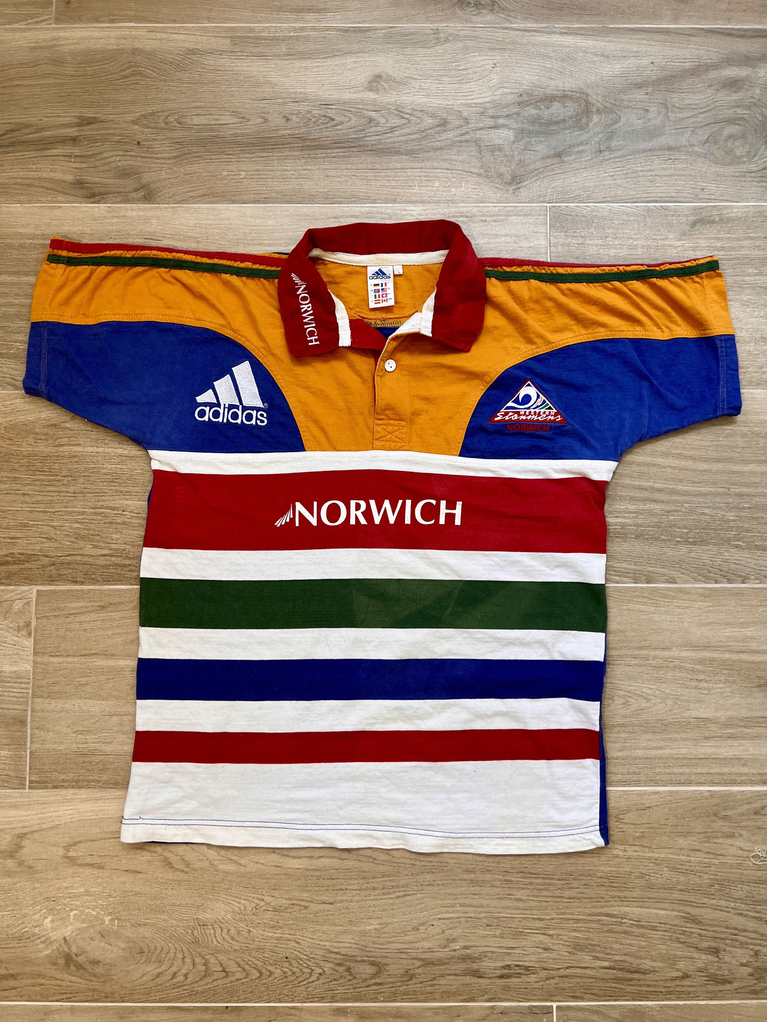 image of Adidas Vintage T-Shirt 1998 Western Stormers Rugby Union, Men's (Size Large)