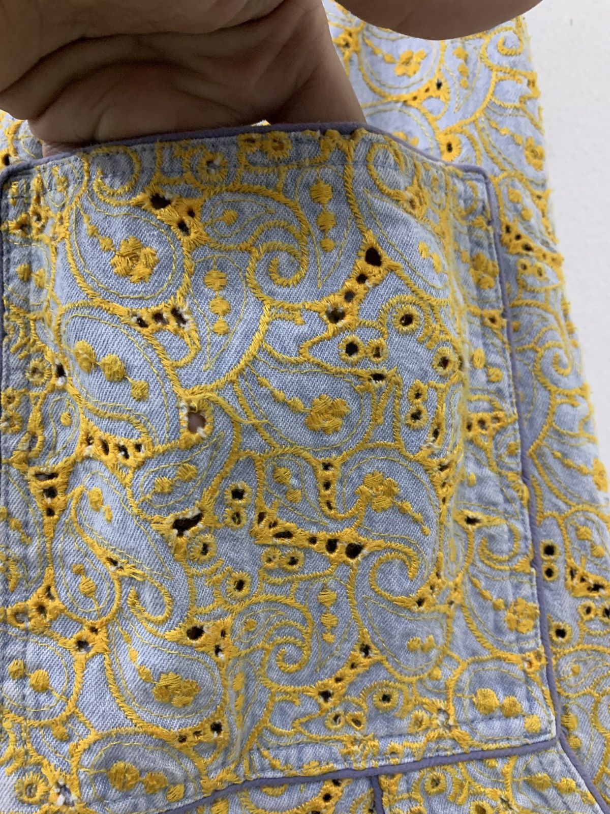 X-Girl RARE Carpenter Pants Paisley Embroidery Size 28" / US 6 / IT 42 - 9 Thumbnail